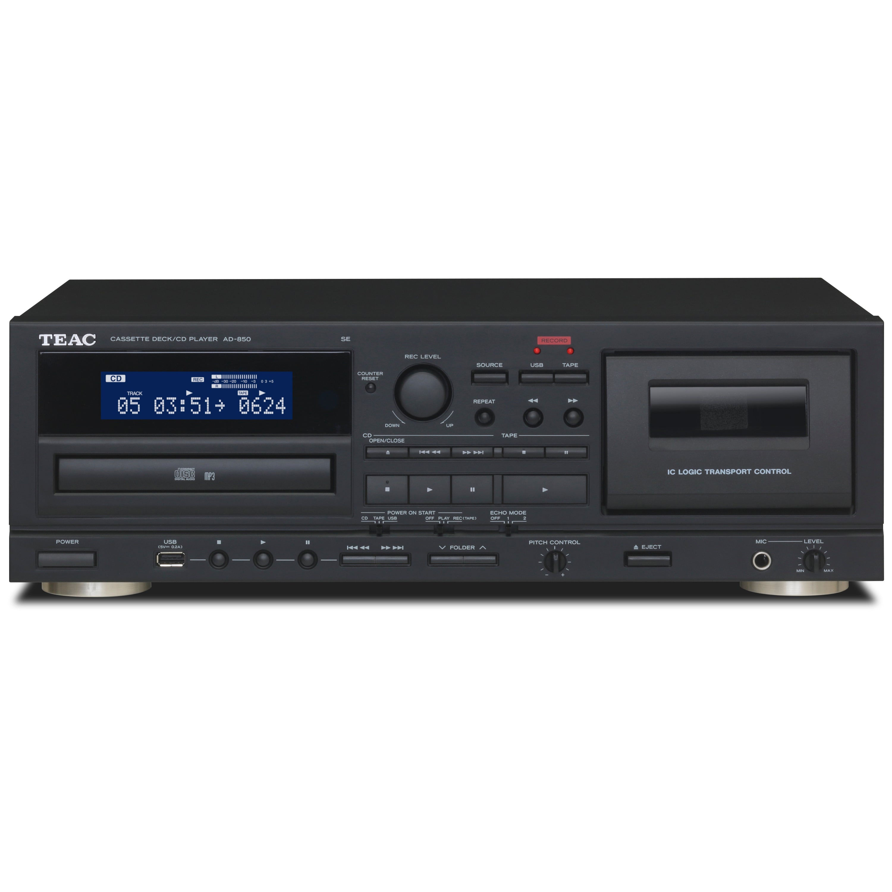 TEAC AD-850-SE Cassette Deck / CD Player