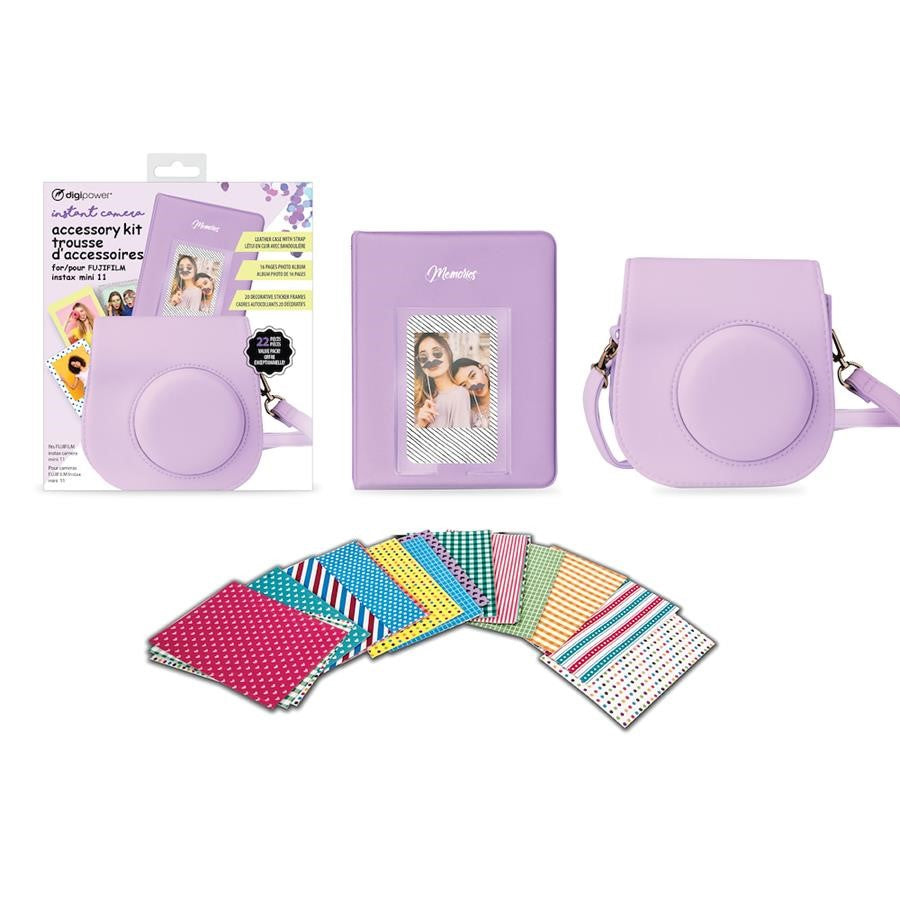 Digipower Instant Camera Accessory Kit Purple