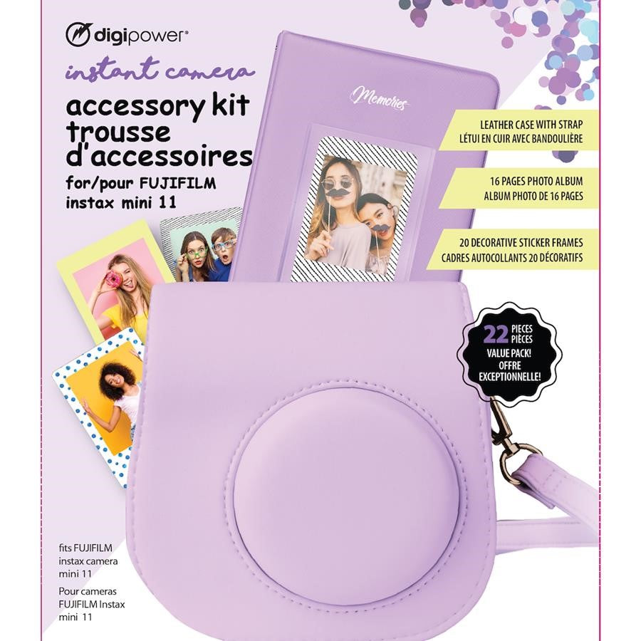 Digipower Instant Camera Accessory Kit Purple