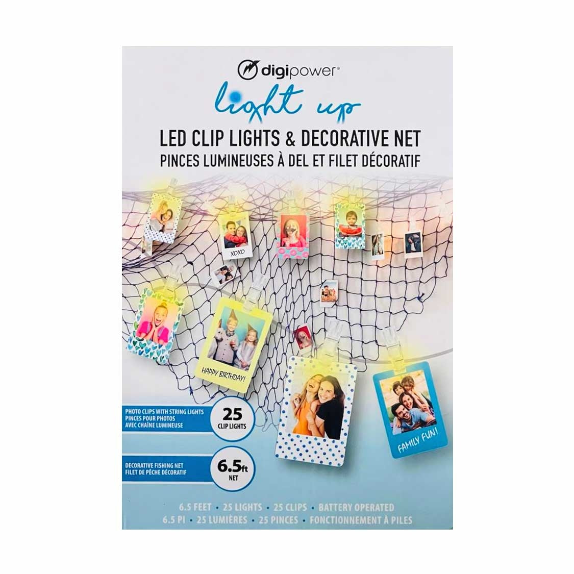 Digipower Light Up LED Clip Lights & Décor Net