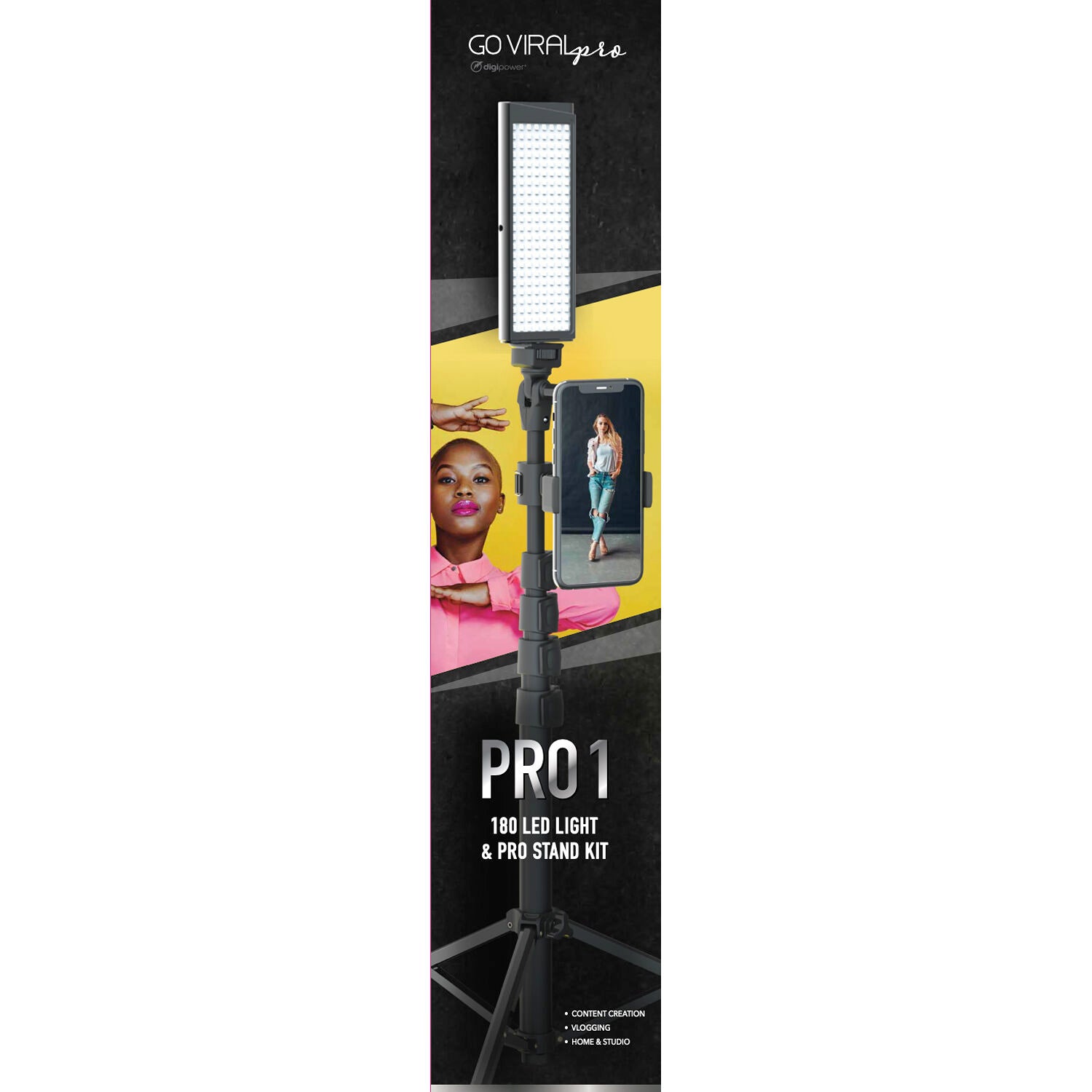 Digipower Go Viral Pro 2024 LED Light and Pro Stand Kit