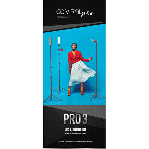 Digipower Go Viral Pro 3 LED Lighting Kit