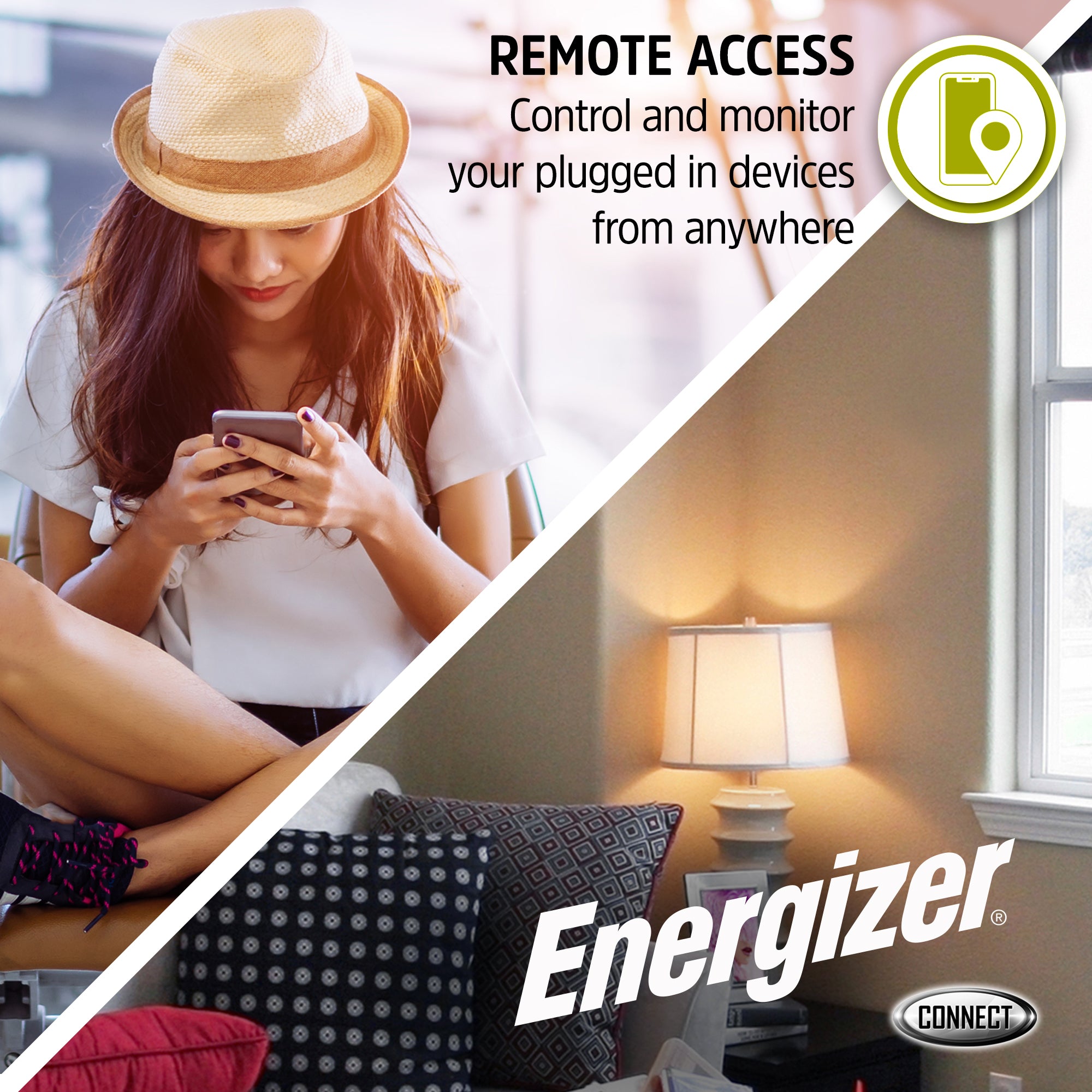 Energizer Smart Surge Protector 4 Out with 2 USB