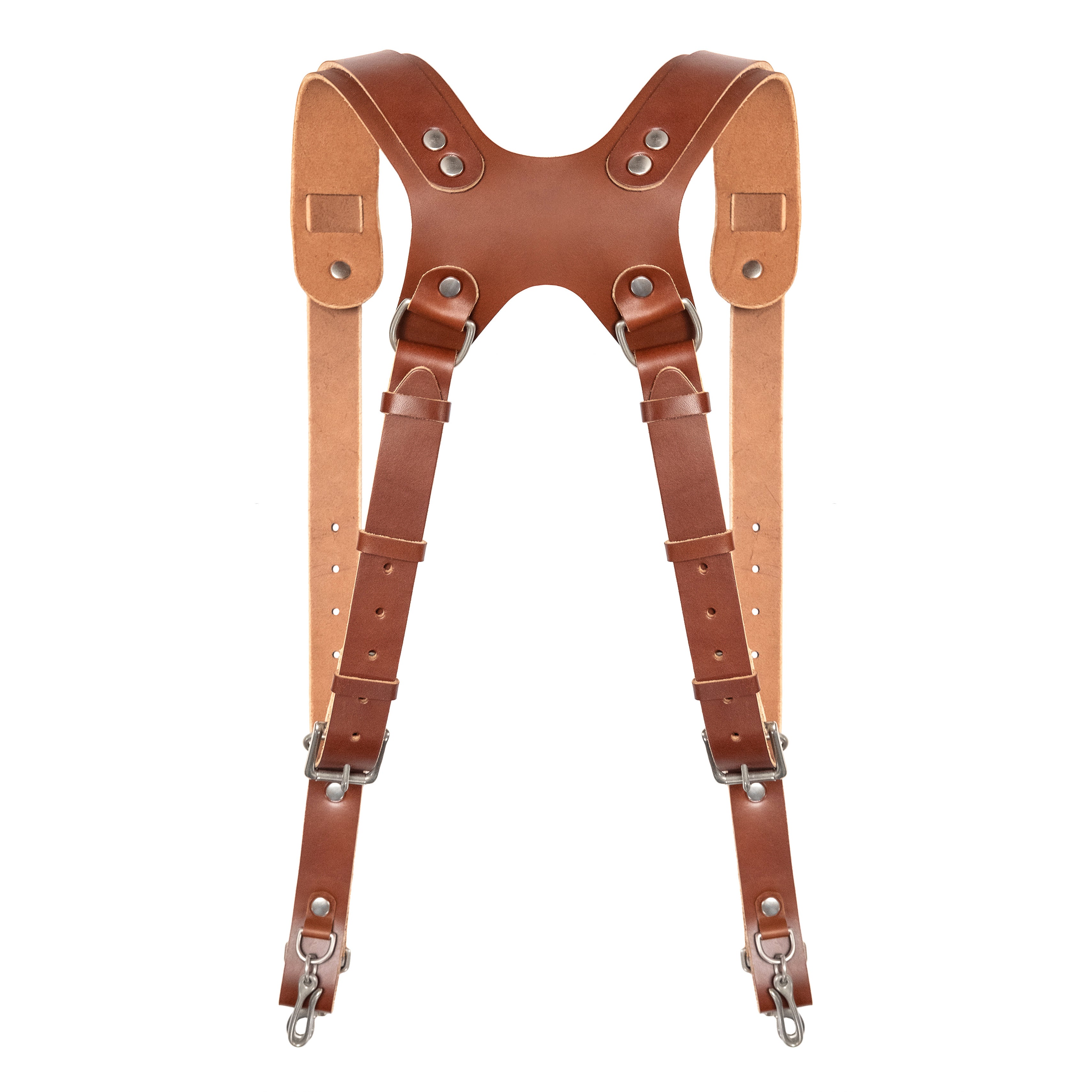 Fab' F22 Leather Dual Camera Harness