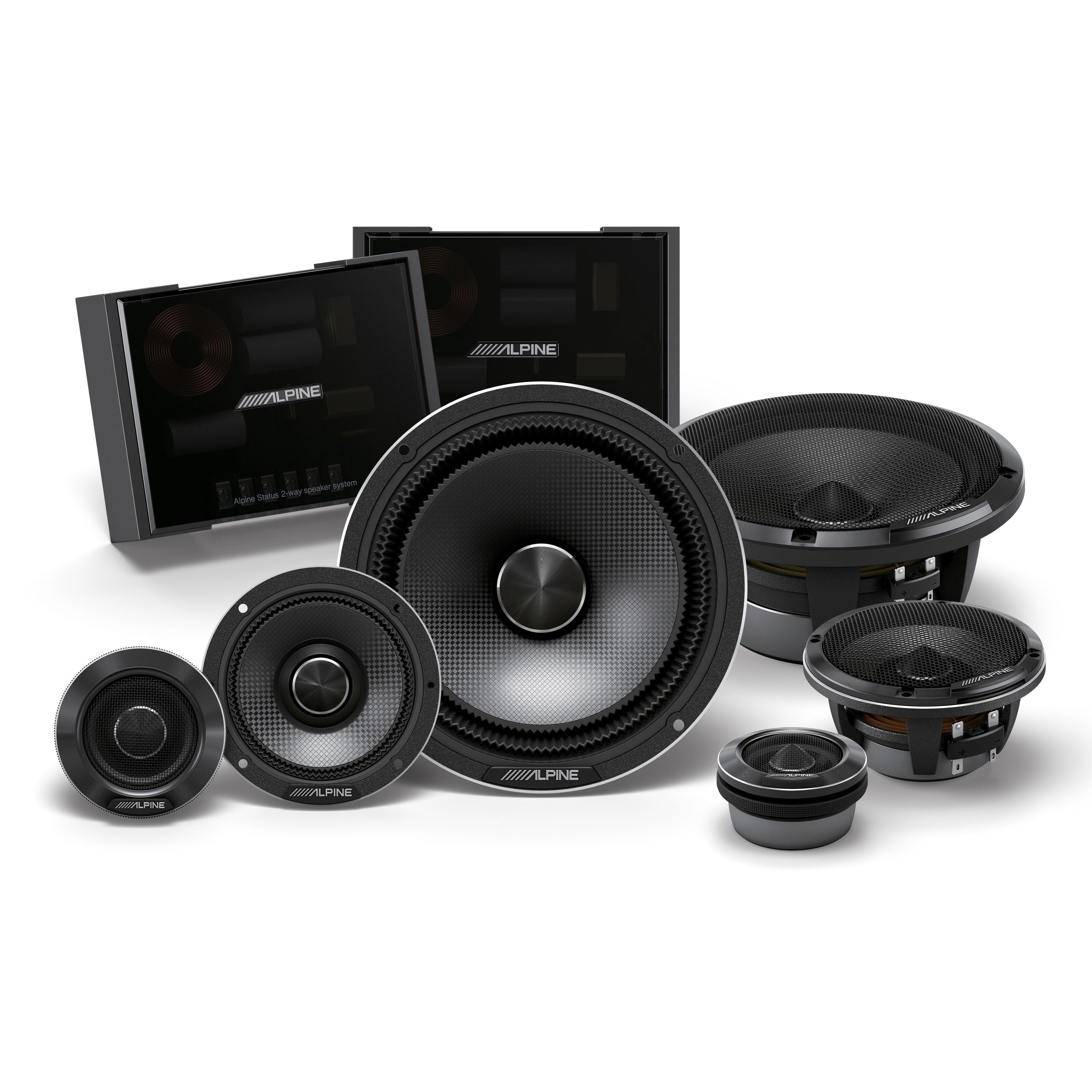 Alpine HDZ-653 Alpine Status Hi-Res 6.5" 3-Way Component Speakers