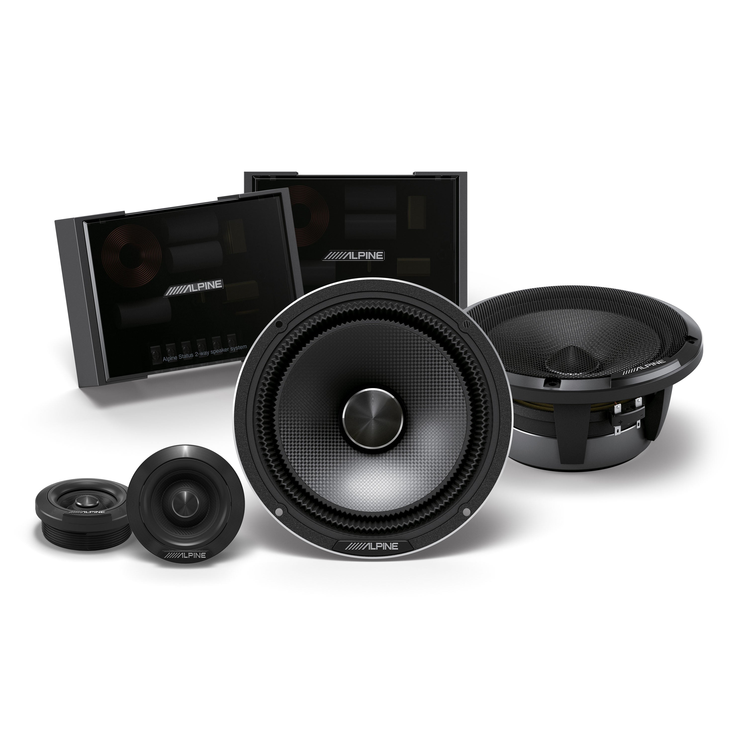 Alpine HDZ-65CS Alpine Status Hi-Res 6.5" 2-Way Slim-fit Component Speakers