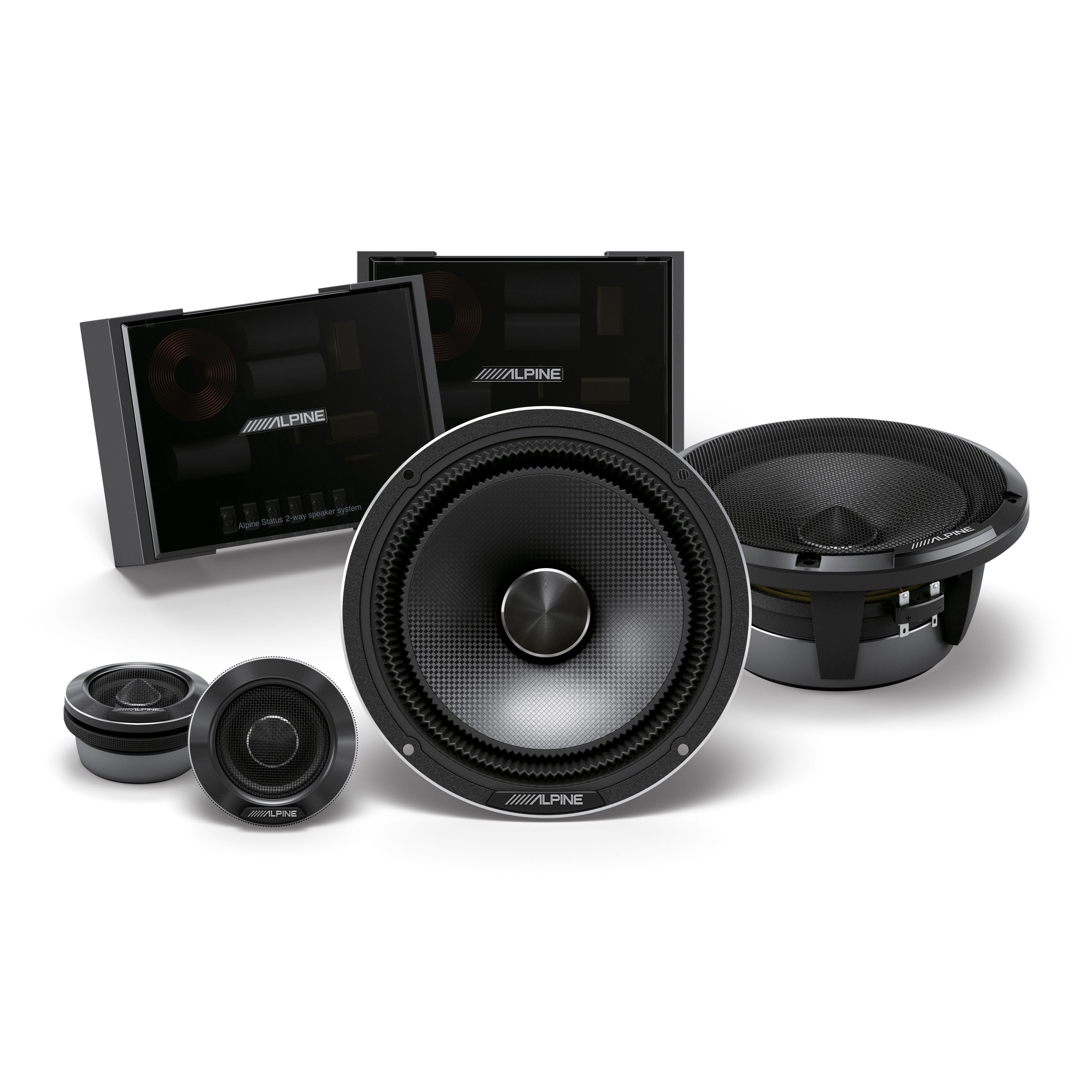 Alpine HDZ-65C Alpine Status Hi-Res 6.5" 2-Way Component Speakers