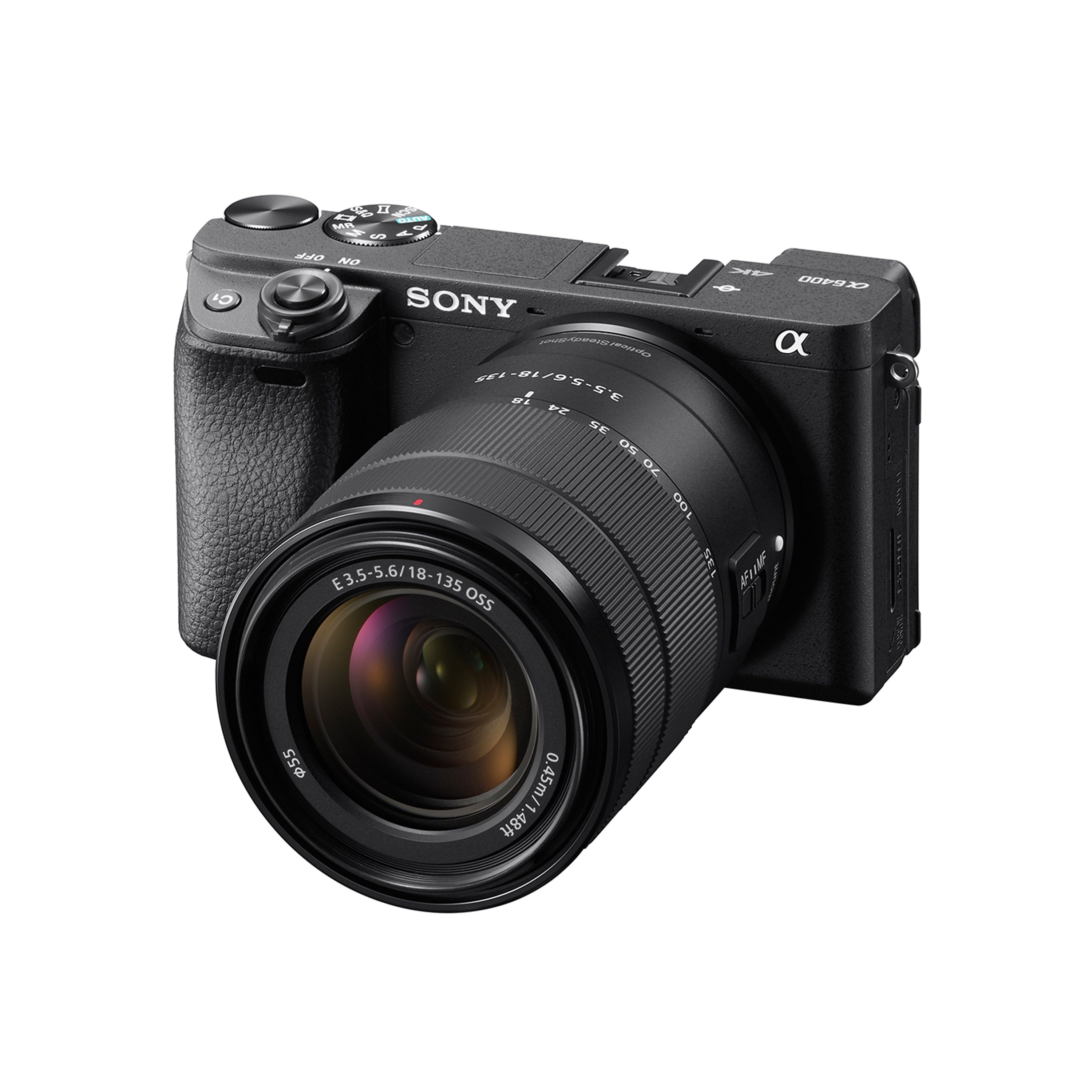 Sony a6400 E-mount camera with APS-C Sensor with 18-135mm Zoom Lens