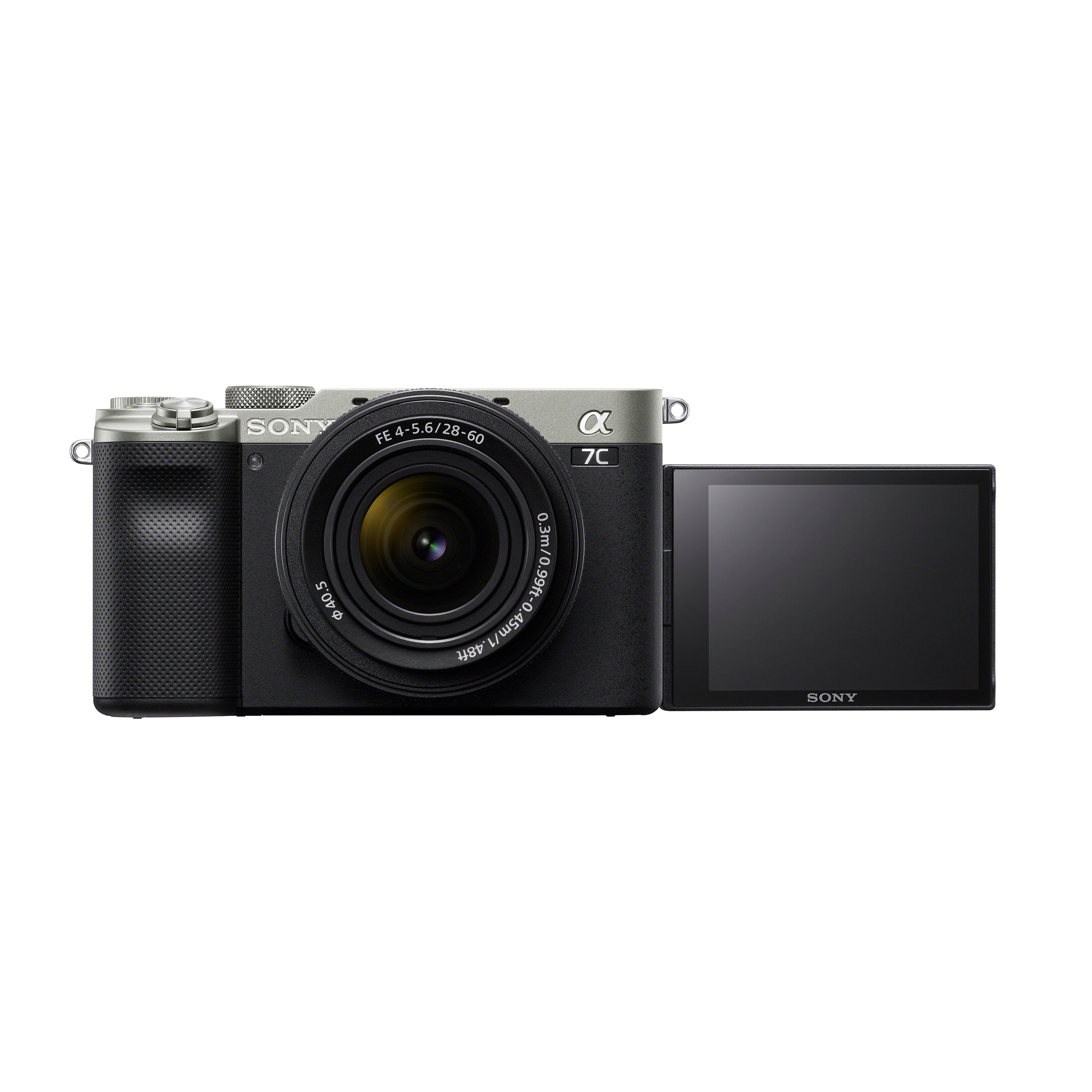 Sony a7C Compact full-frame camera with 28-60mm Lens (Silver)