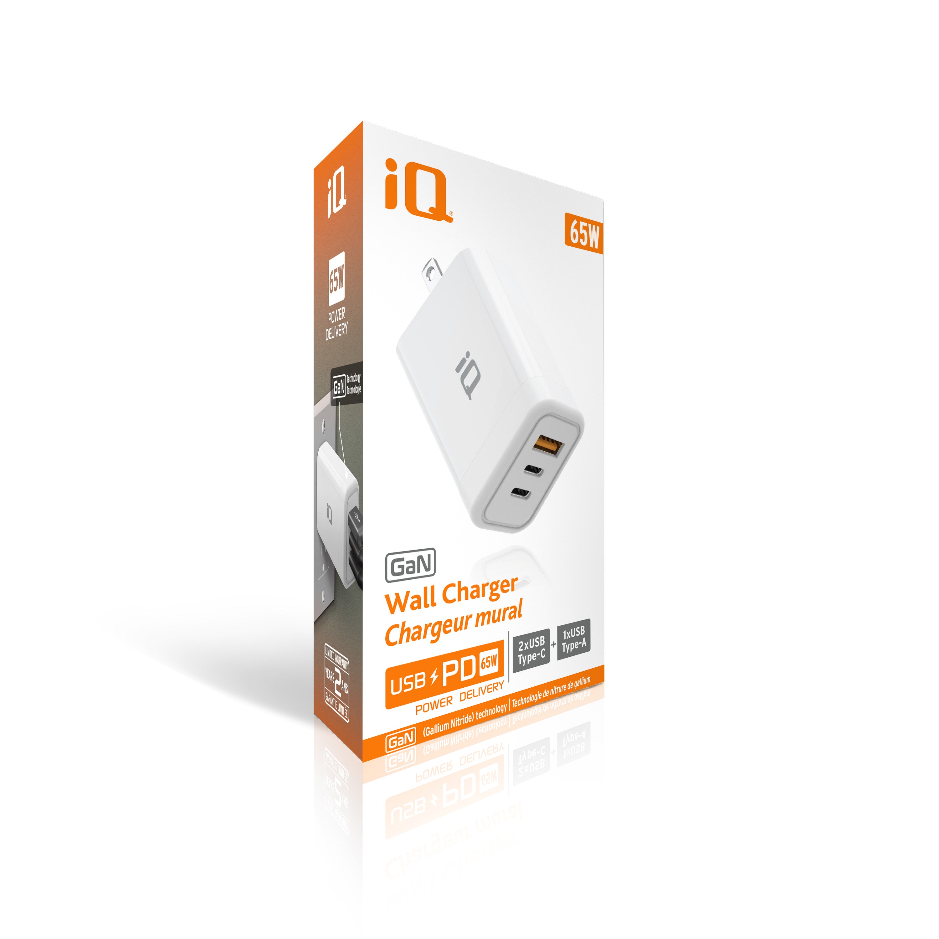 iQ PD65W GaN Wall Charger