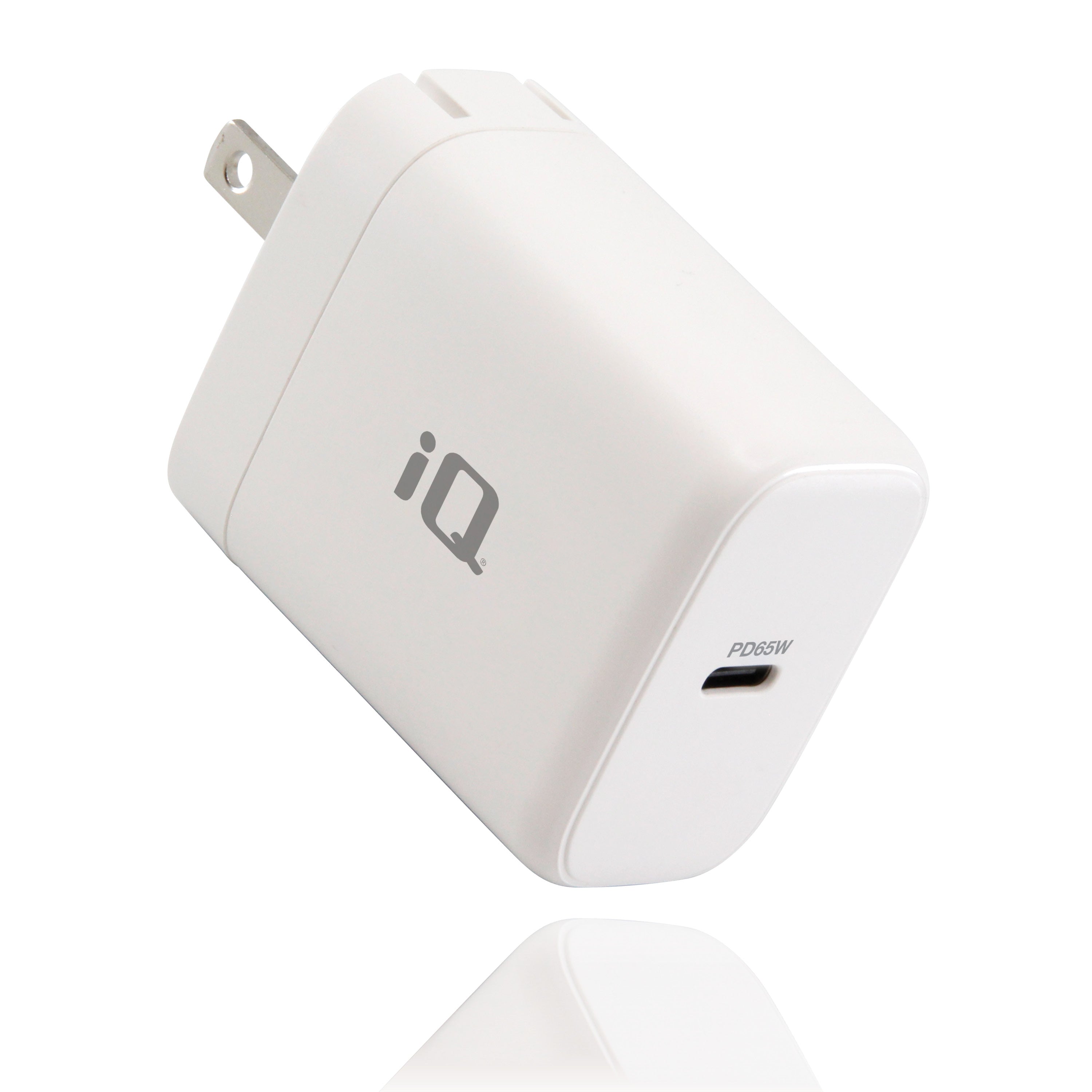 iQ USB PD 65W Wall Charger with Foldable Prongs