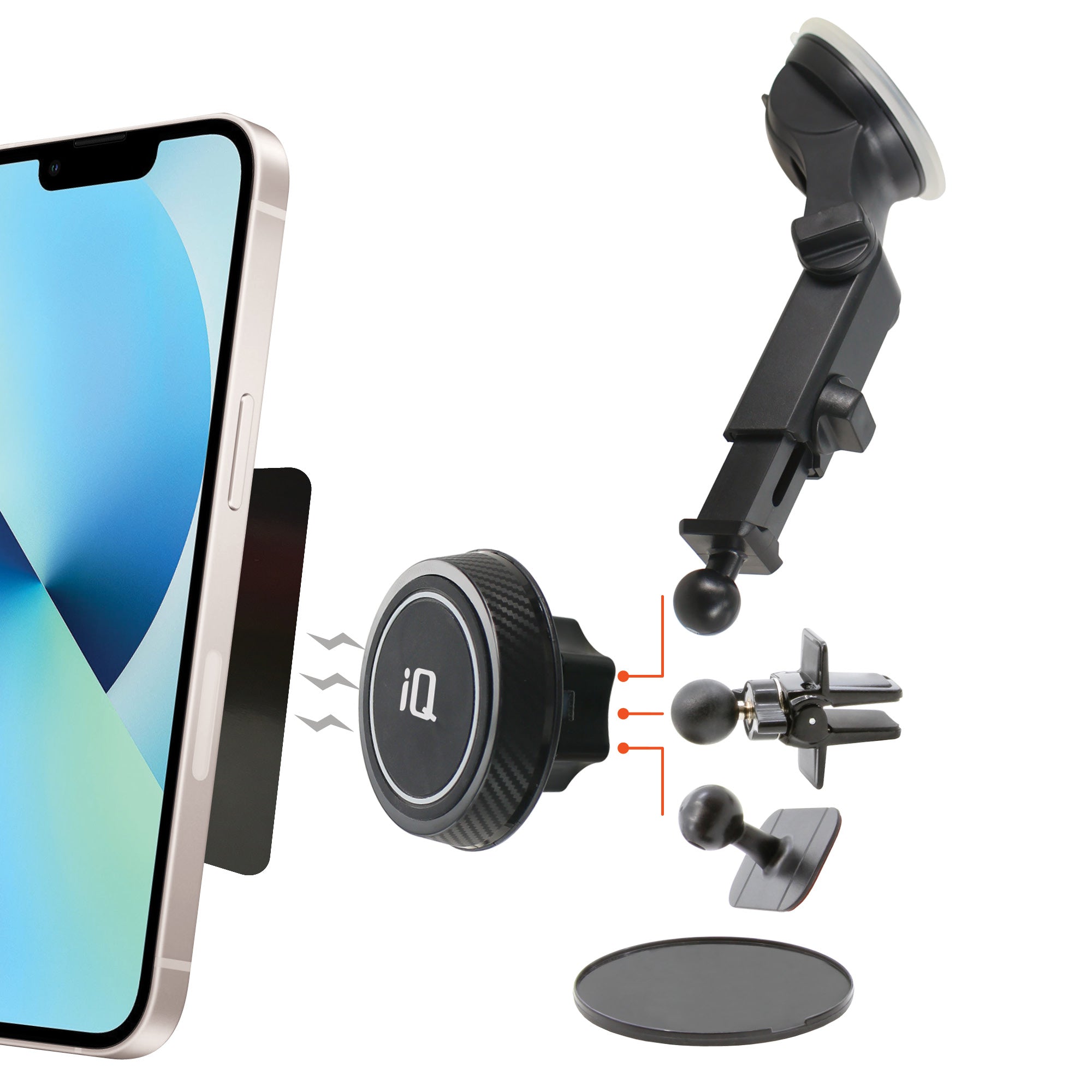 iQ Magnetic Car Mount Kit (Dash/Wind/Vent/Mini)