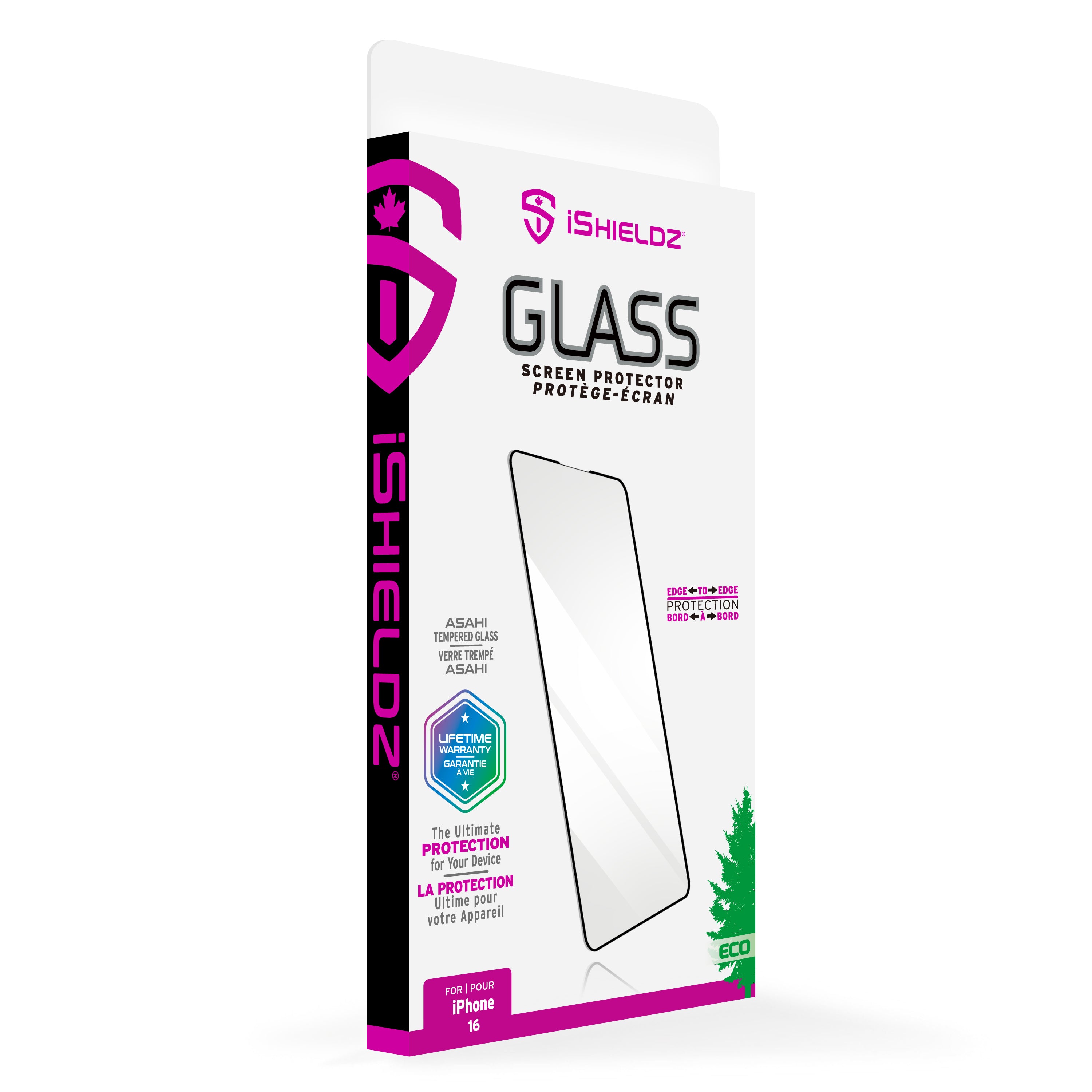 iShieldz Edge-to-Edge Glass Screen Protector for Apple iPhone