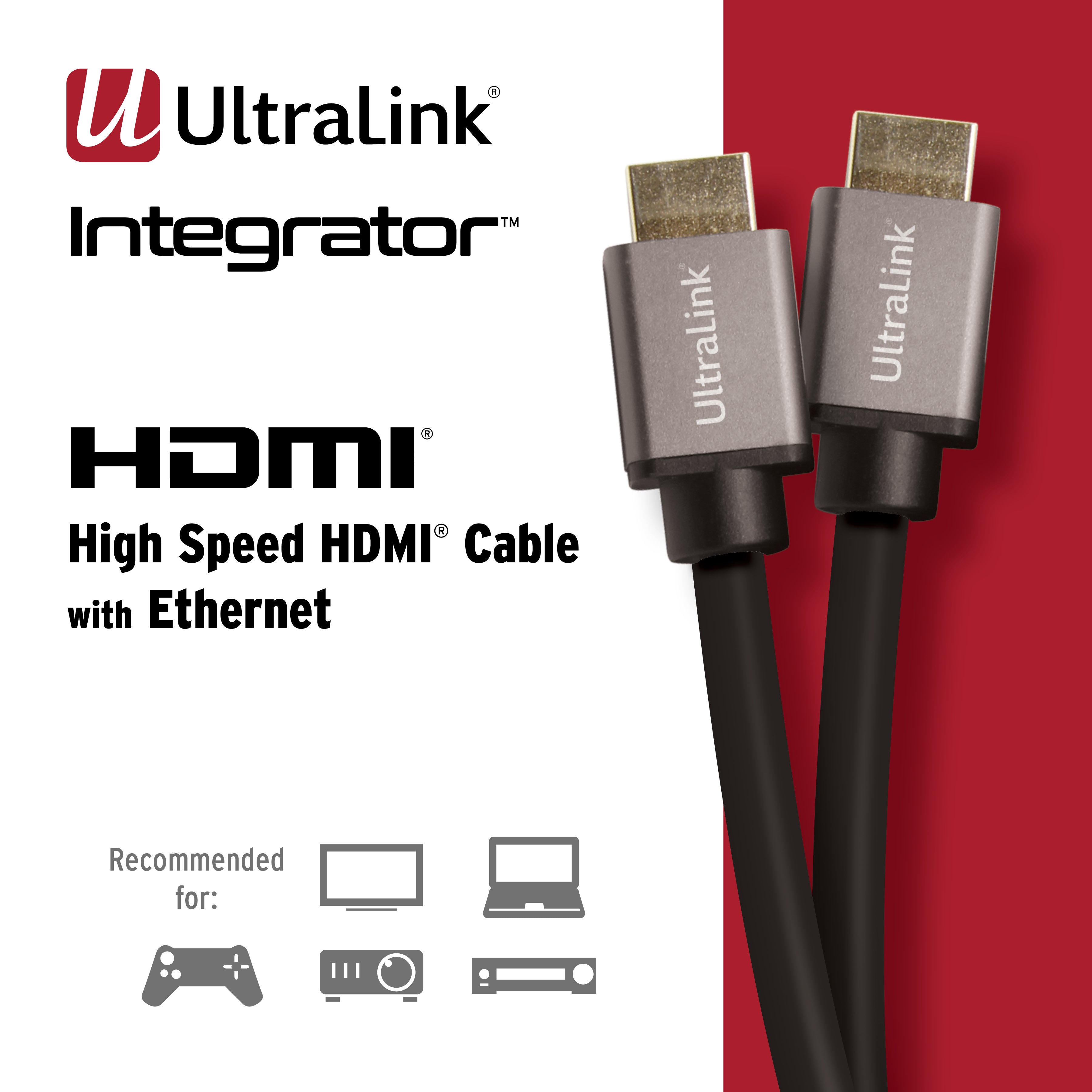 Ultralink Integrator HDMI Cable 18Gbps Premium Certified - 7.5m/25ft