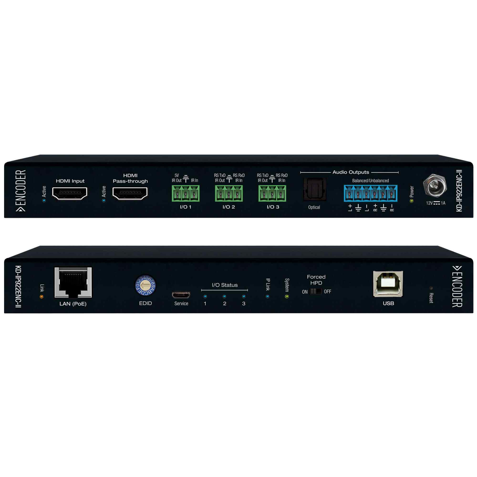 Key Digital KD-IP922ENC-II 4K AV Over IP System Encoder with PoE HDMI Pass Through