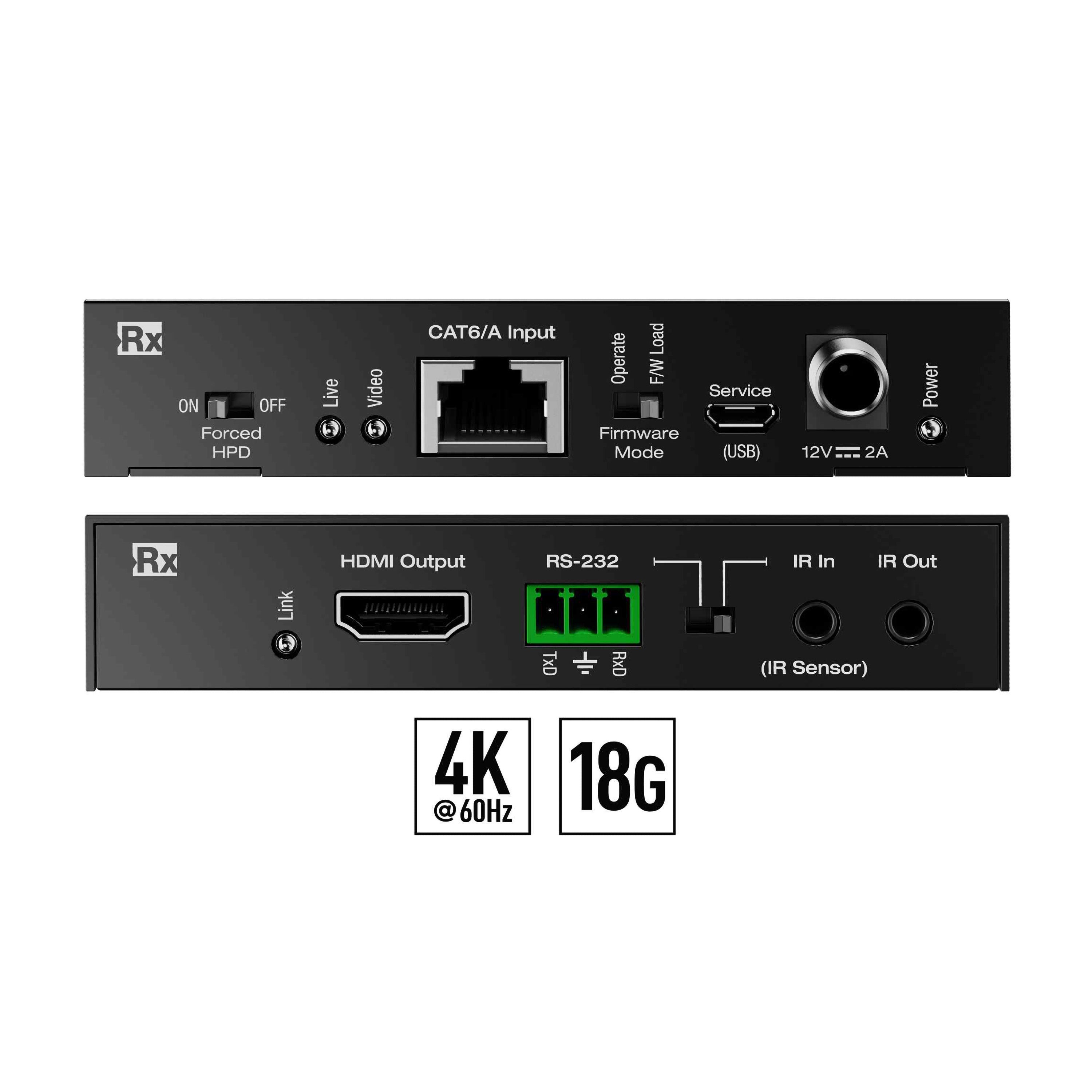 Key Digital 4K 18G HDMI over CAT5e/6 Extender