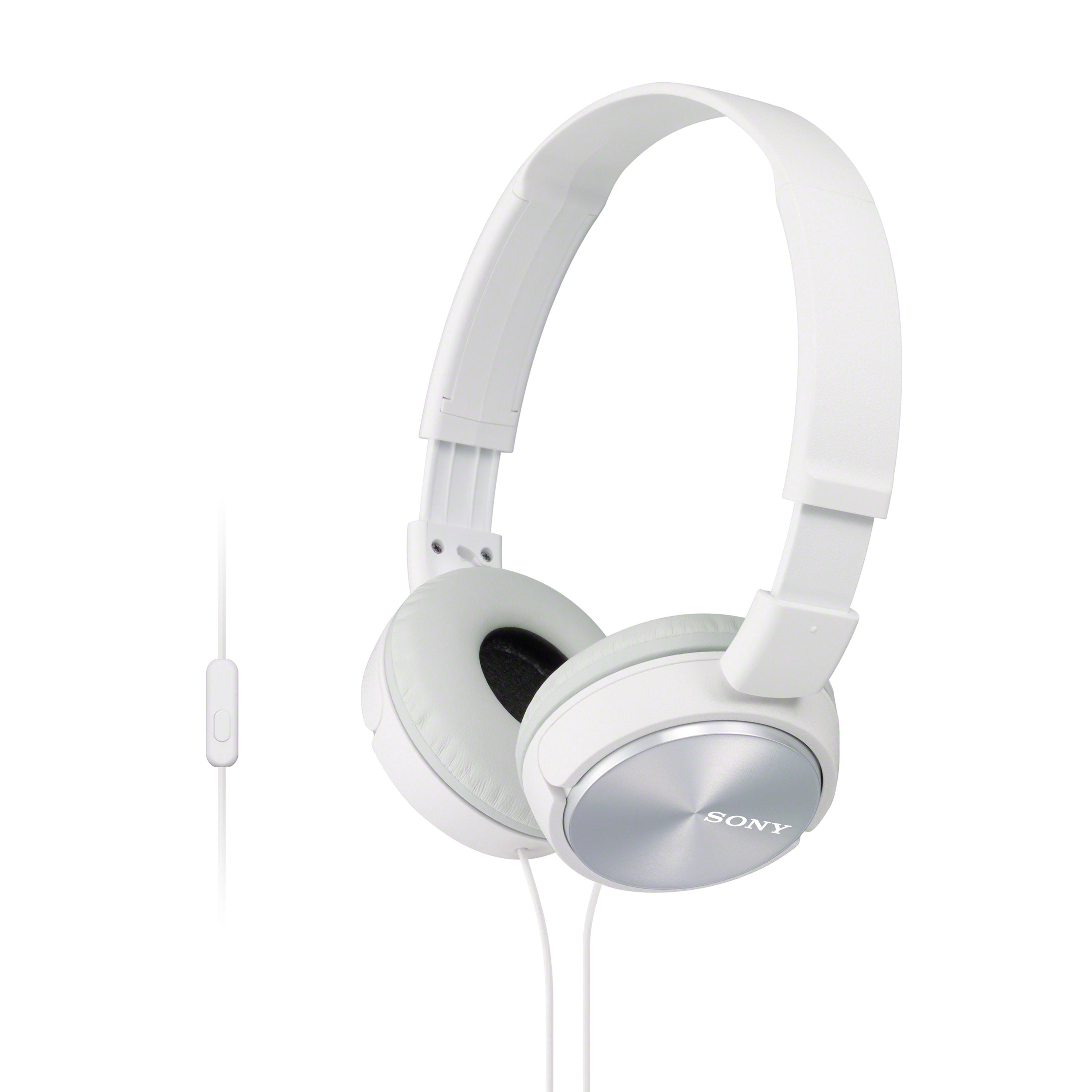 Sony MDR-ZX310 Folding Headphones (White)