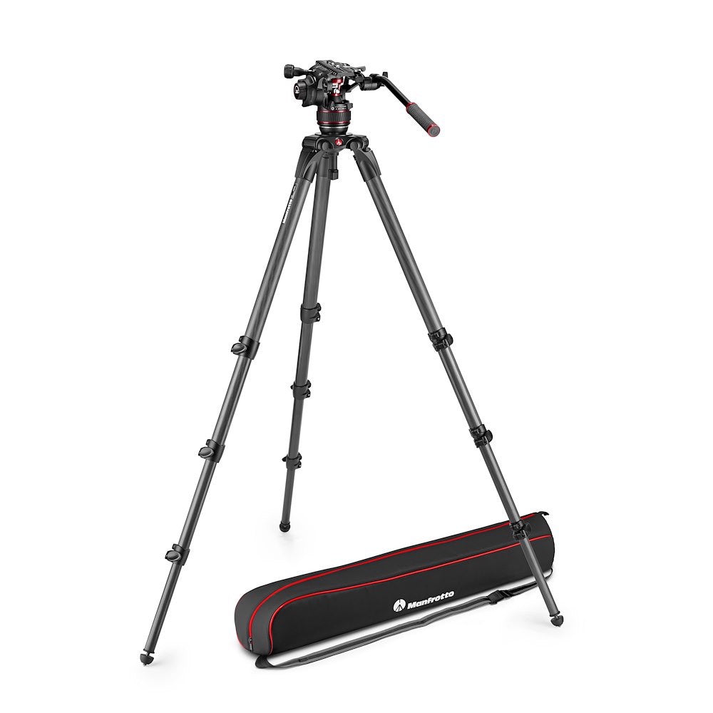 Manfrotto MVK608CTALL Nitrotech 608 Video Head - CF Tall Single Legs Tripod