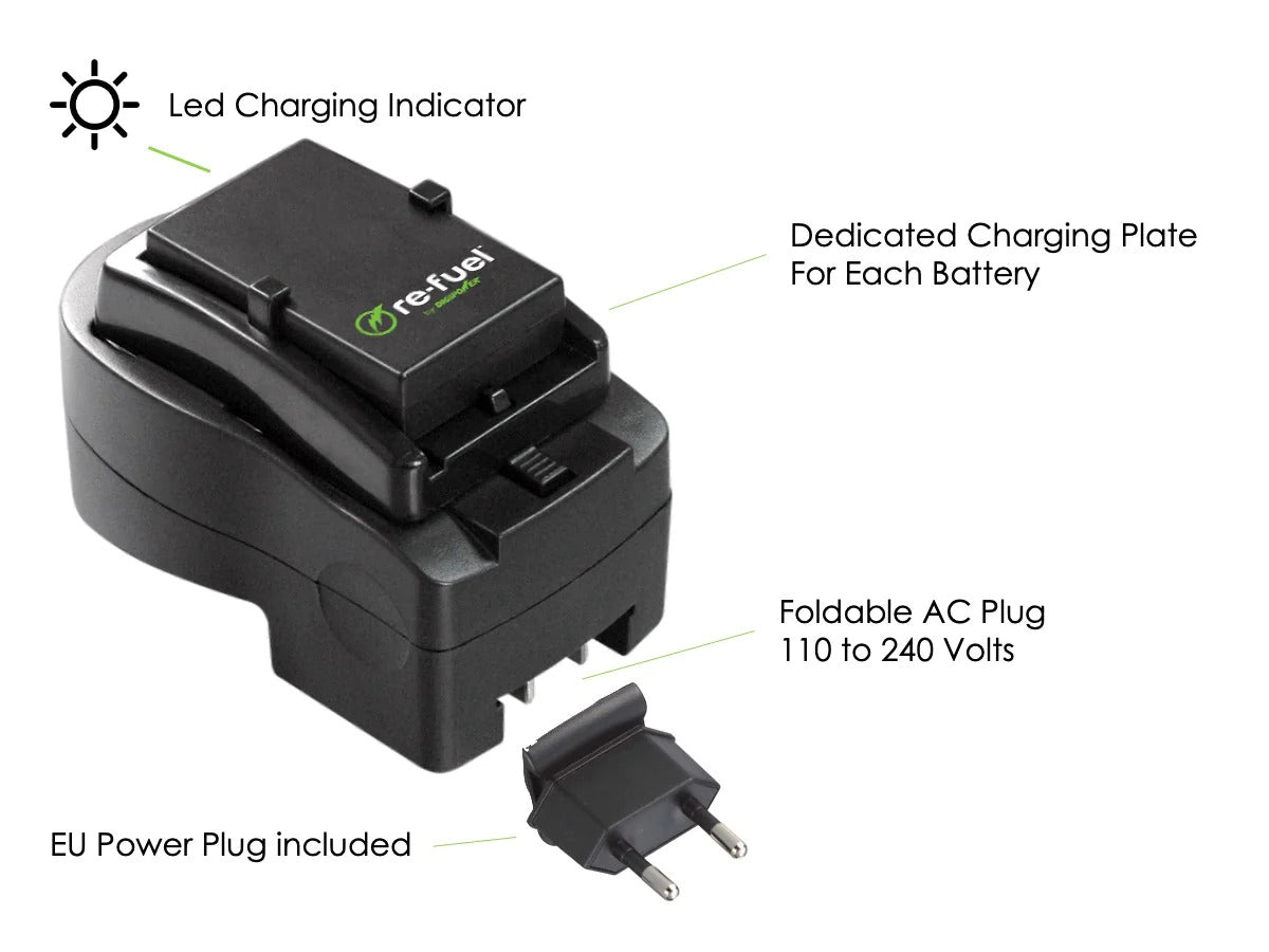 Re-Fuel Battery Charger for Nikon Digital Camera