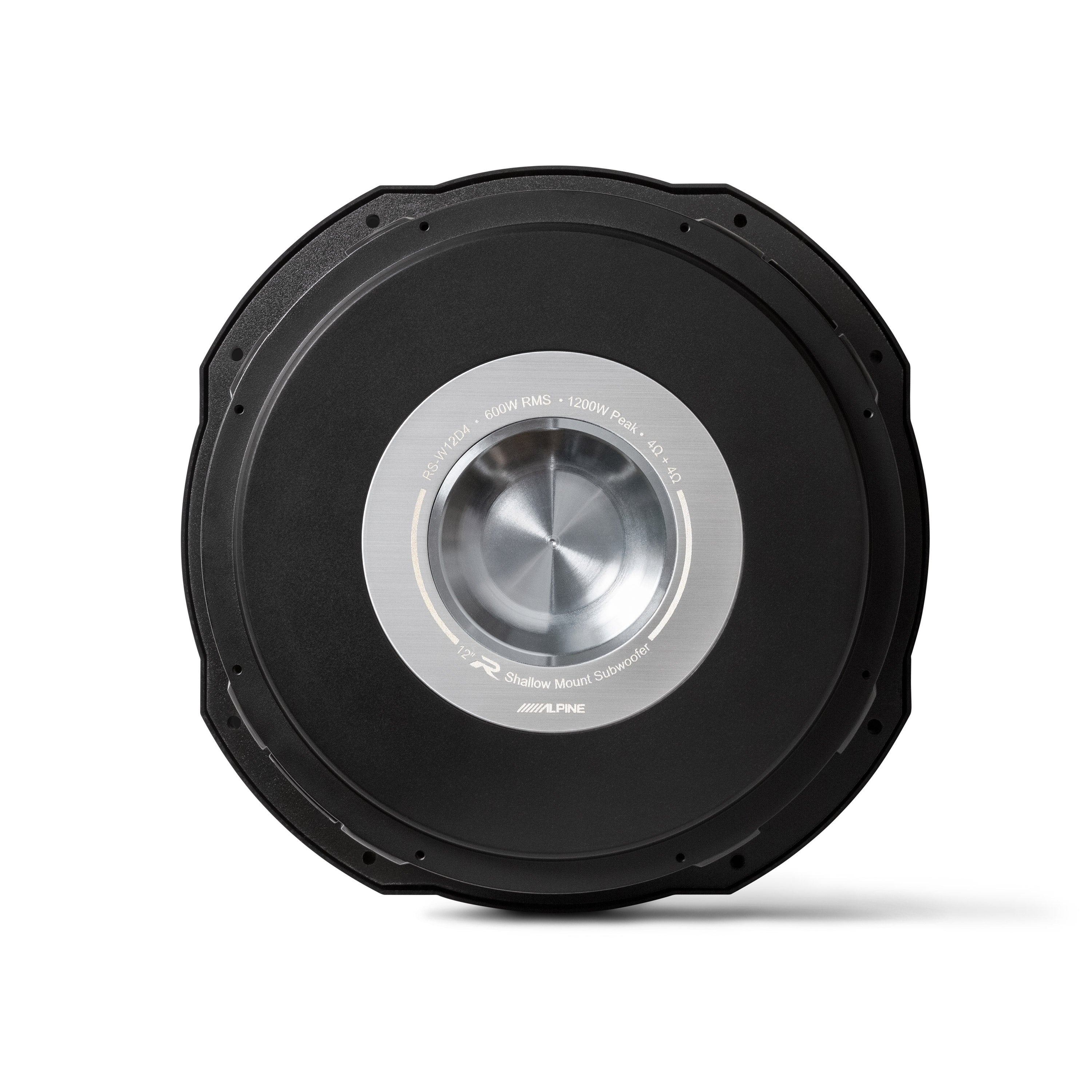 Alpine RS-W12D4 12” R-Series Shallow Subwoofer (Dual 4 Ohm)