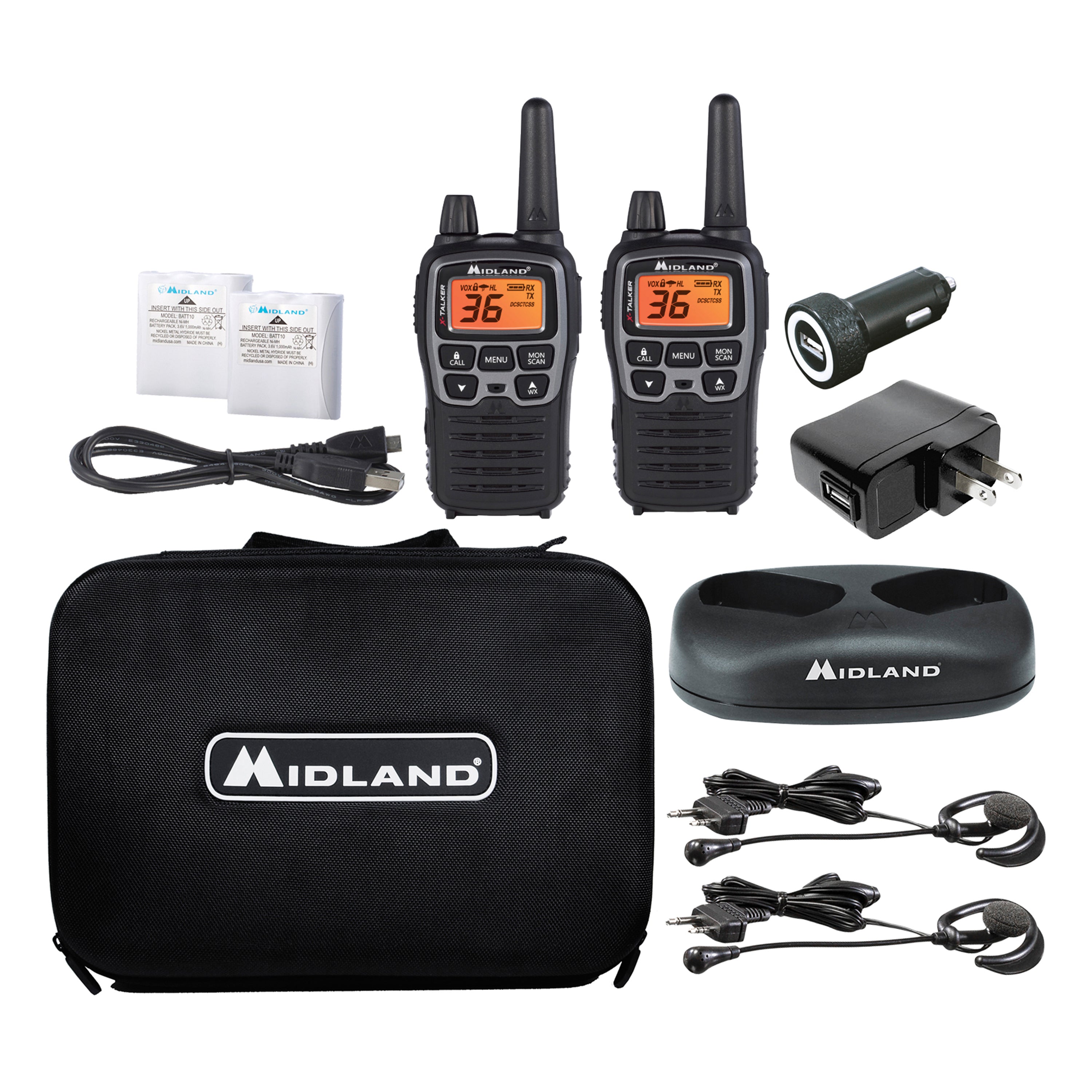 Midland X-Talker T77VP5 Two-Way Radio Bundle with Case