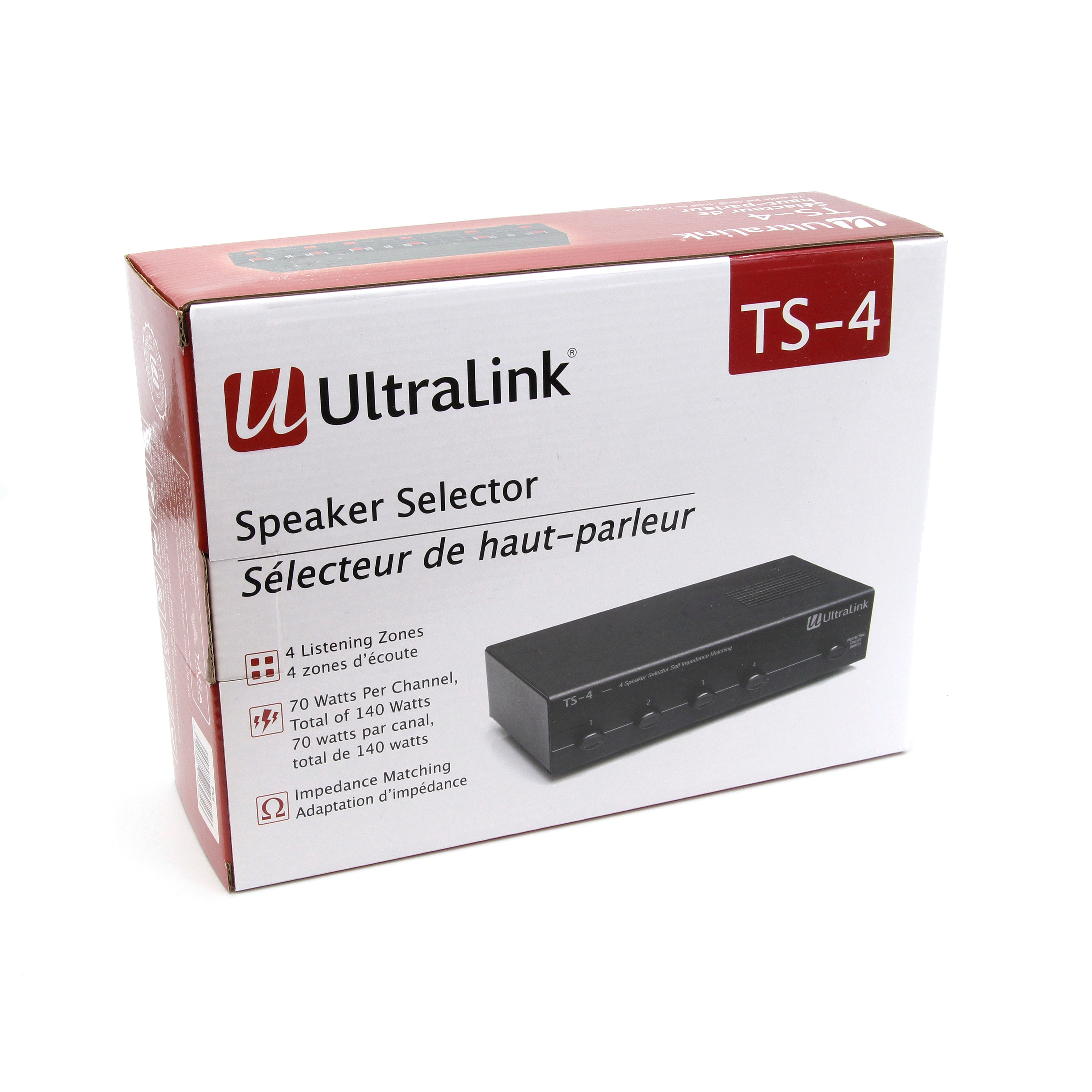 Ultralink TS-4 Speaker Selector - 140 Watts Max