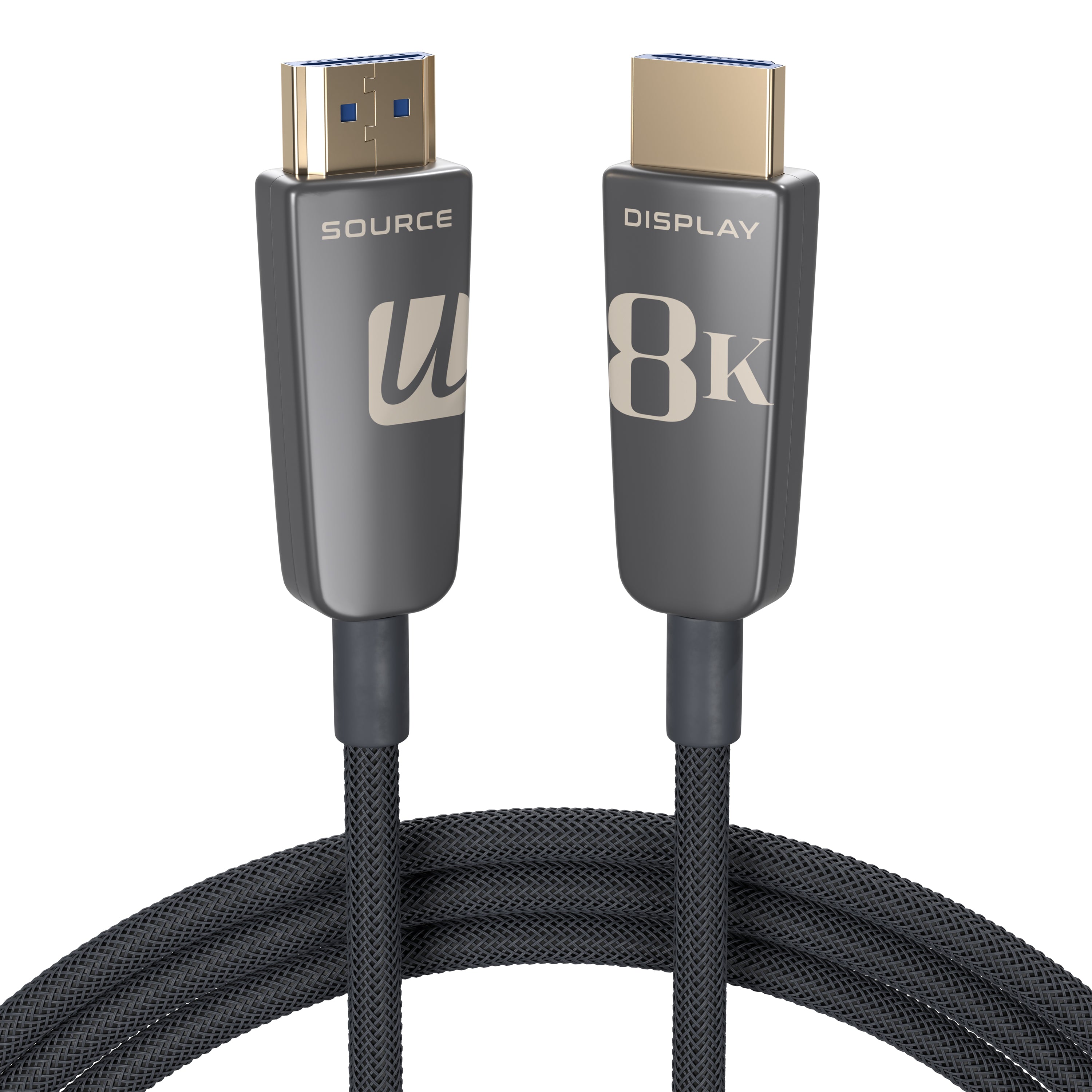 Ultralink Noir Fiber Optic 8K HDMI Cable - 2m/6ft