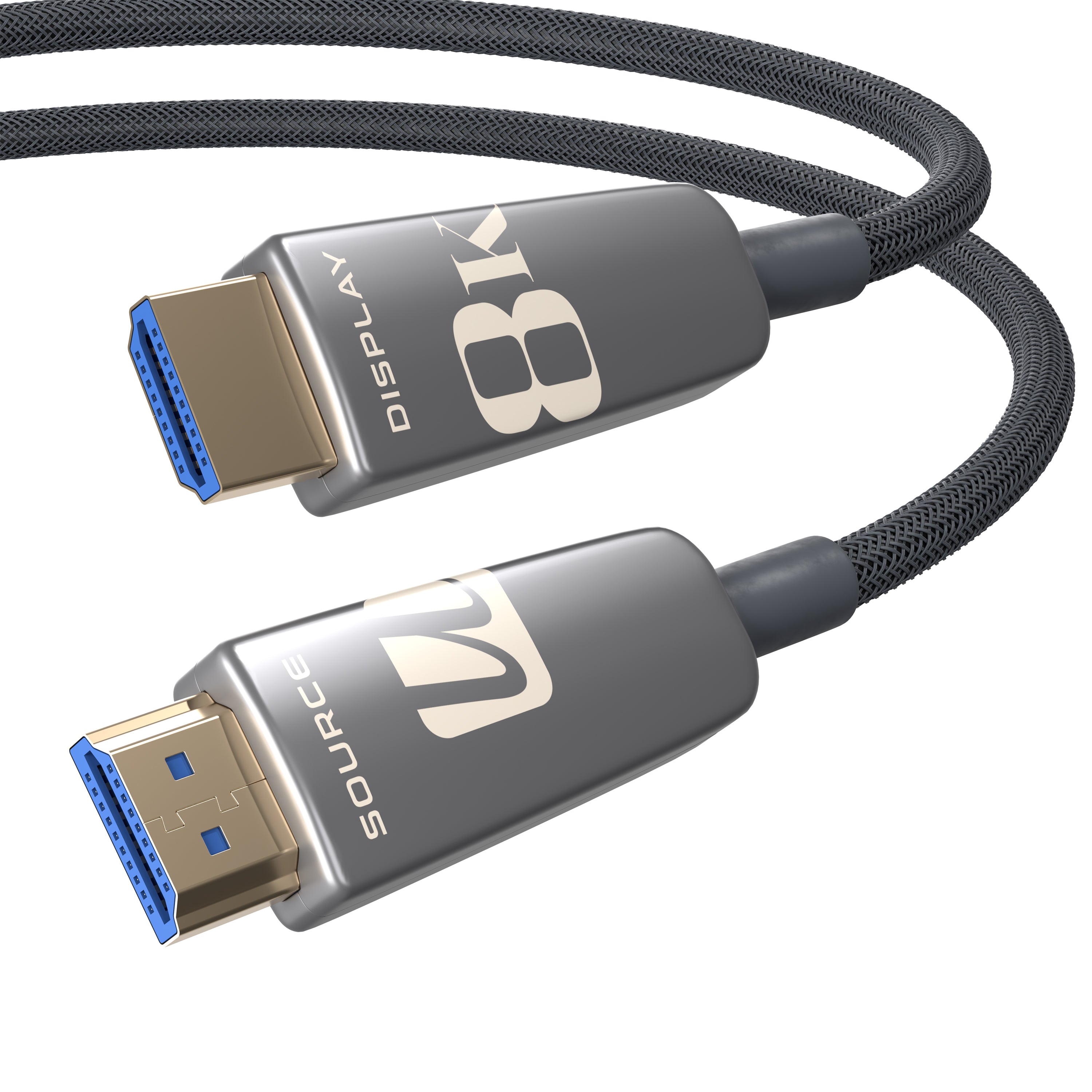 Ultralink Noir Fiber Optic 8K HDMI Cable - 2m/6ft