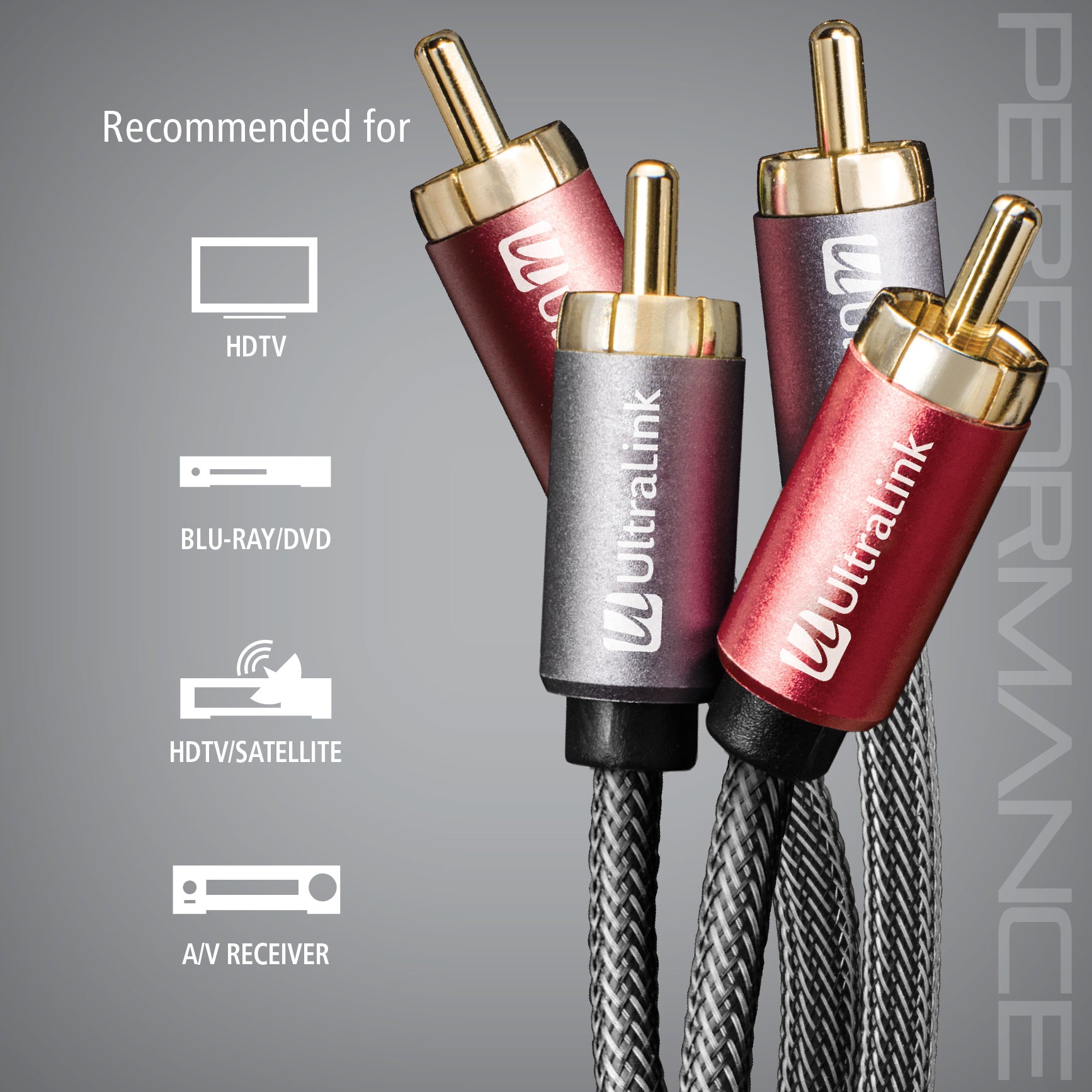 Ultralink Performance Audio Cable RCA to RCA - 2m/6ft