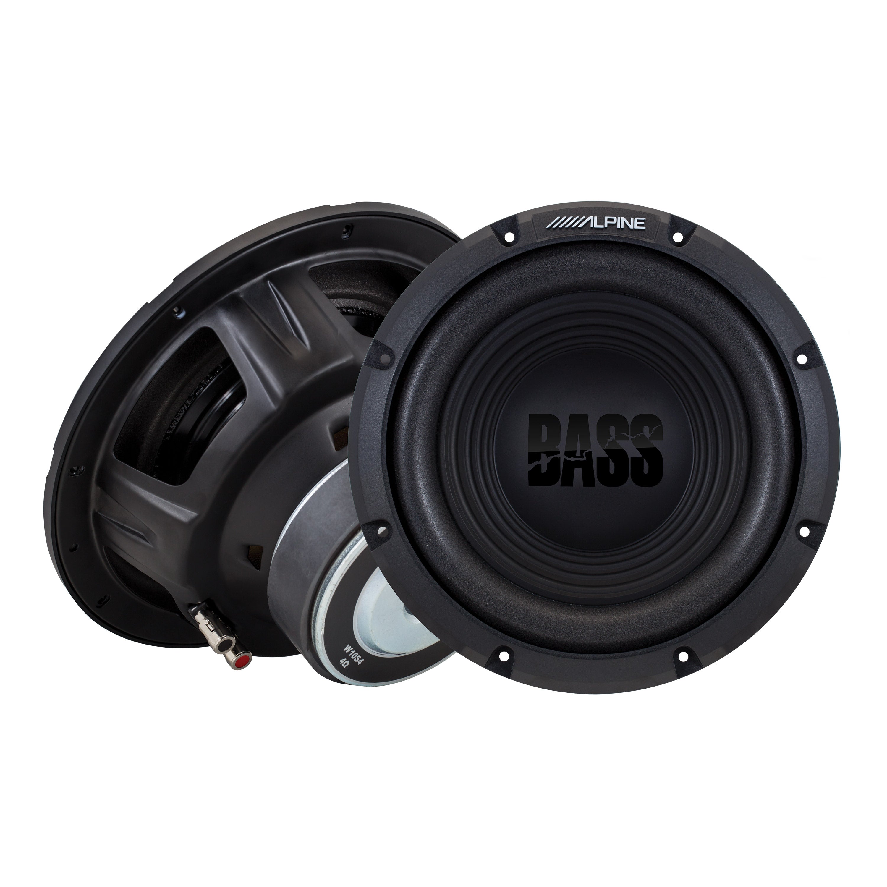 Alpine W10S4 10" Bass-Series Subwoofer (4 Ohm)