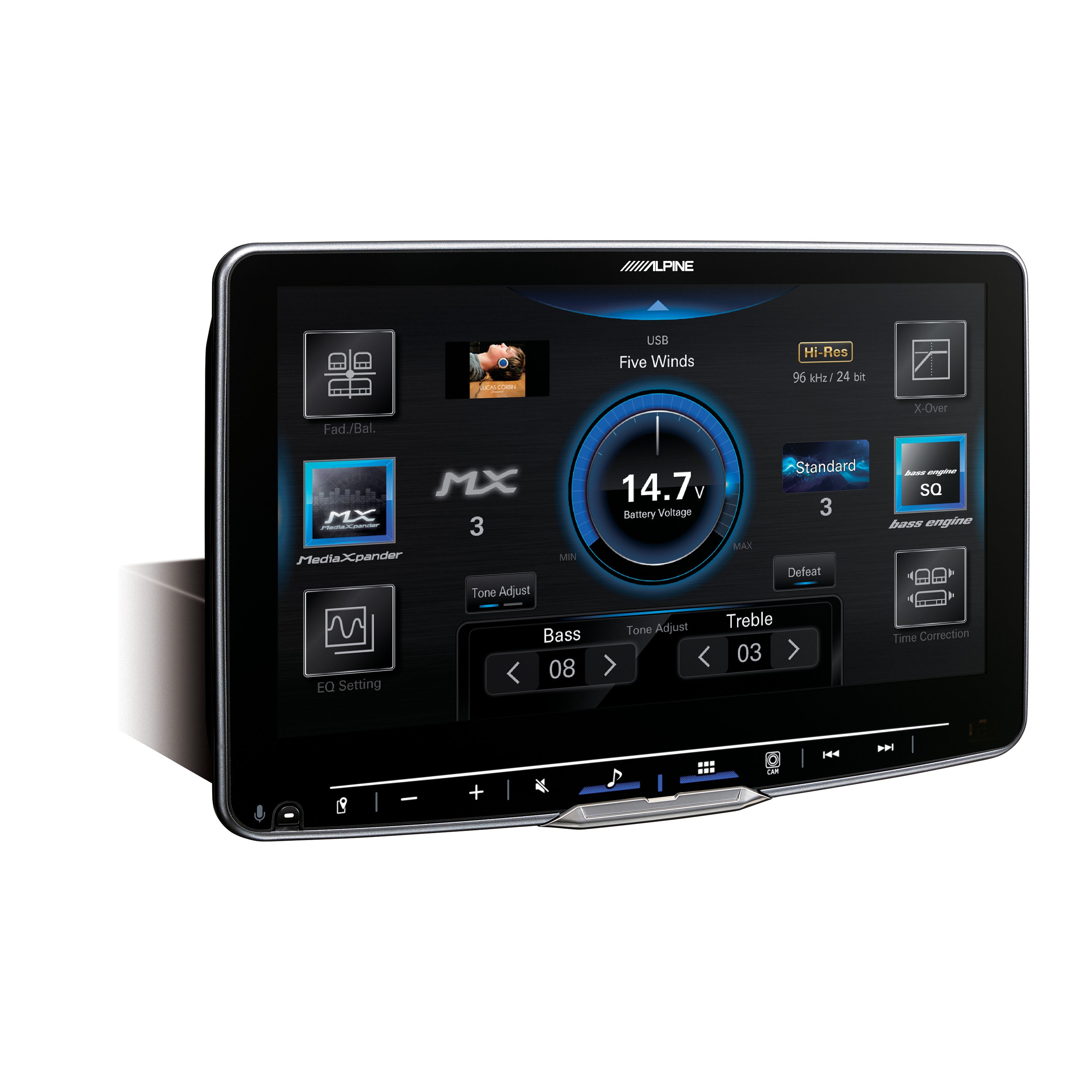 Alpine iLX-F509 Halo9 Multimedia Receiver with 9-inch Floating Touchscreen Display