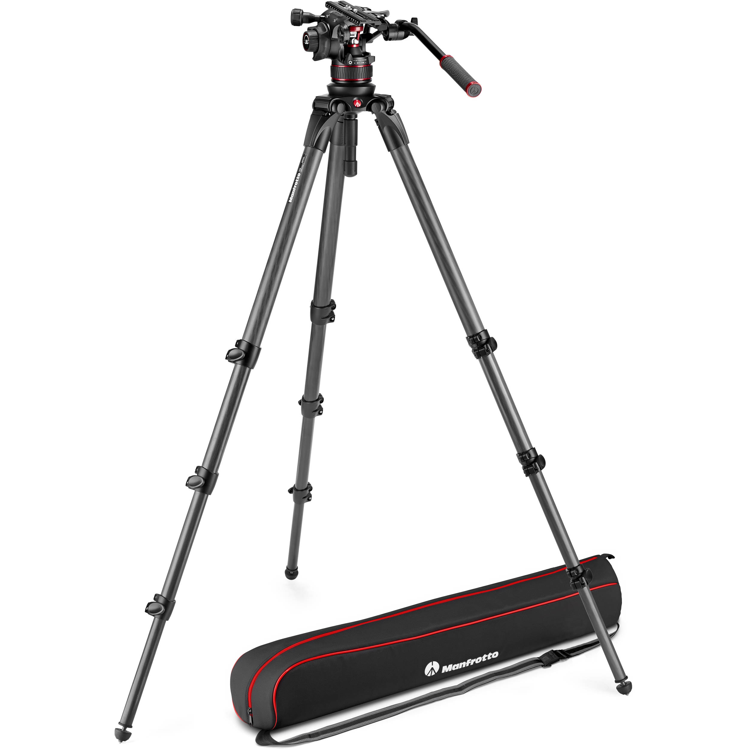 Manfrotto 536 Carbon Tripod w/ 612AH Video Head