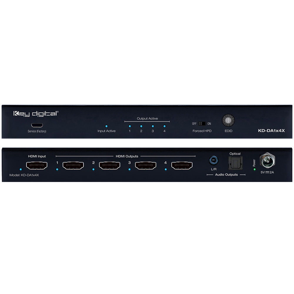 Key Digital 4X1 4K/18G HDMI Switcher