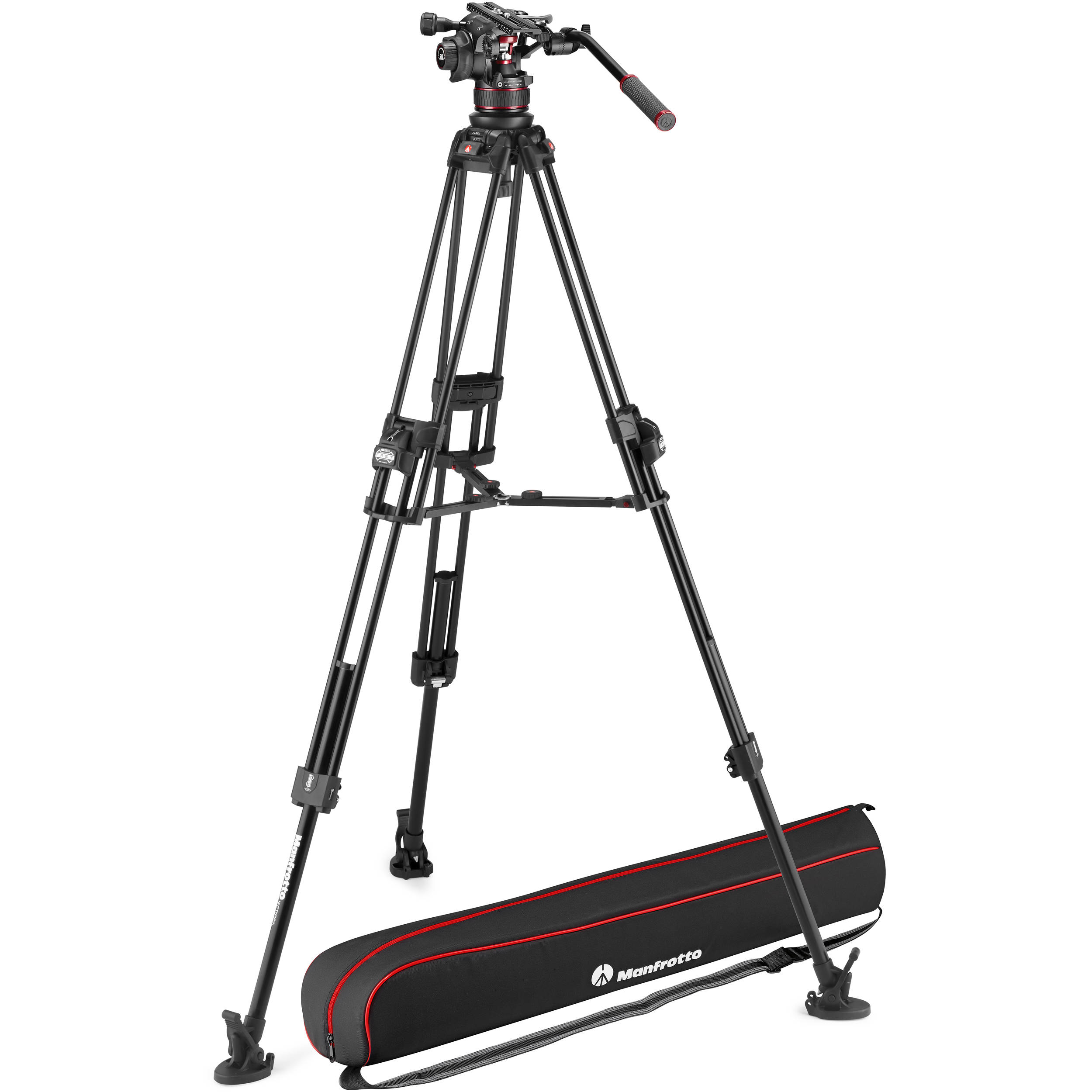 Manfrotto Nitrotech 612 Series with 645 Fast Twin Alu Tripod