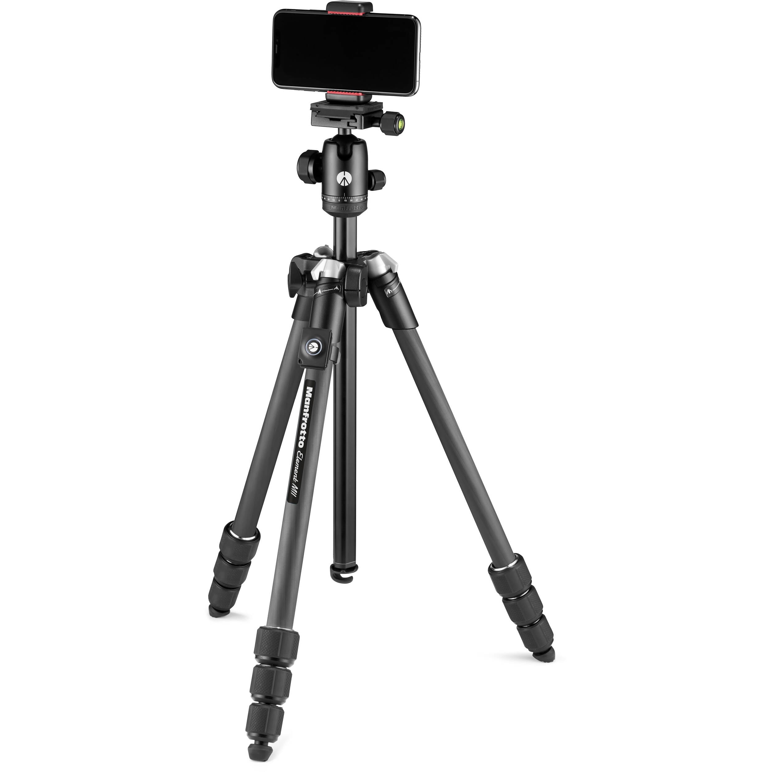 Manfrotto Element MII CF Kit w/ Phone Clamp + Bluetooth