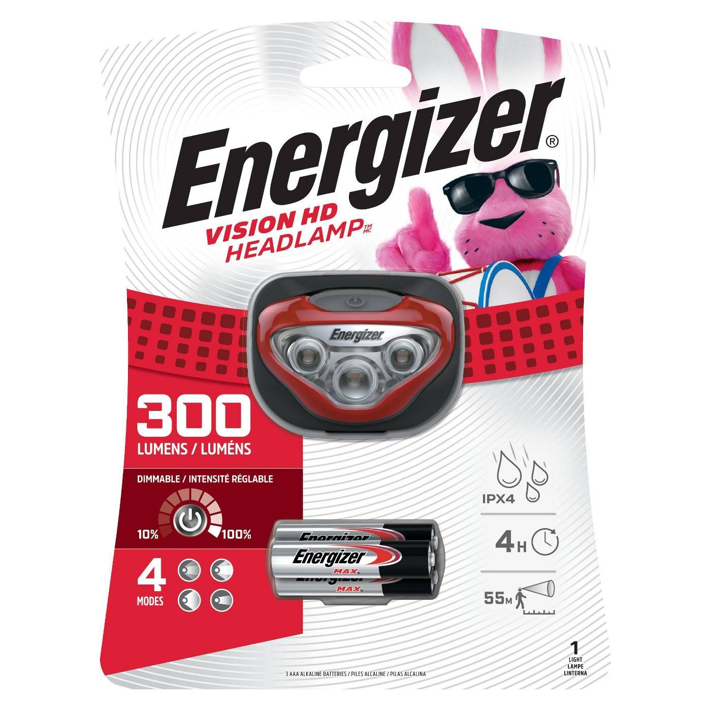 Energizer 4 Headlights LED  300 Lumens