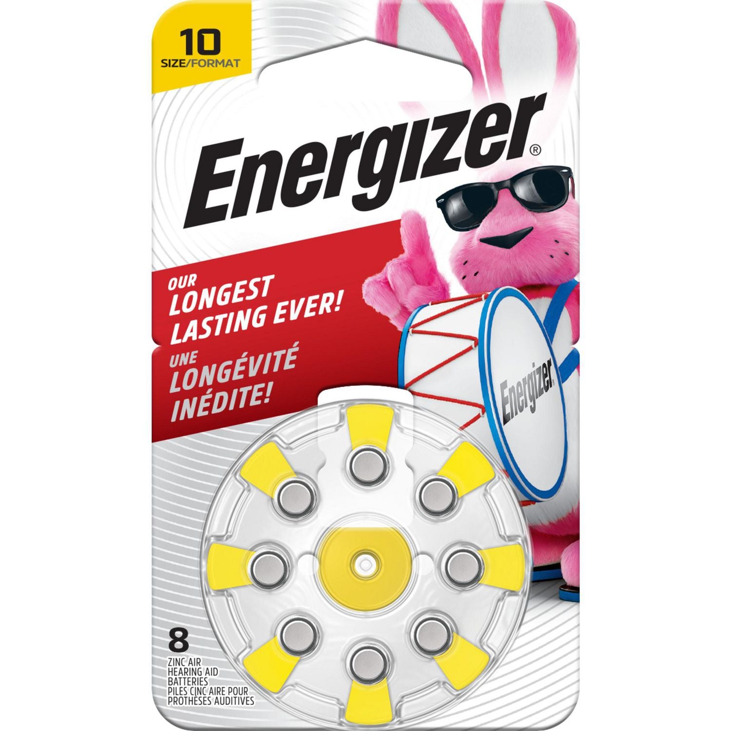 Energizer Hearing Aid Size 10 EZ Turn (8 Pack)