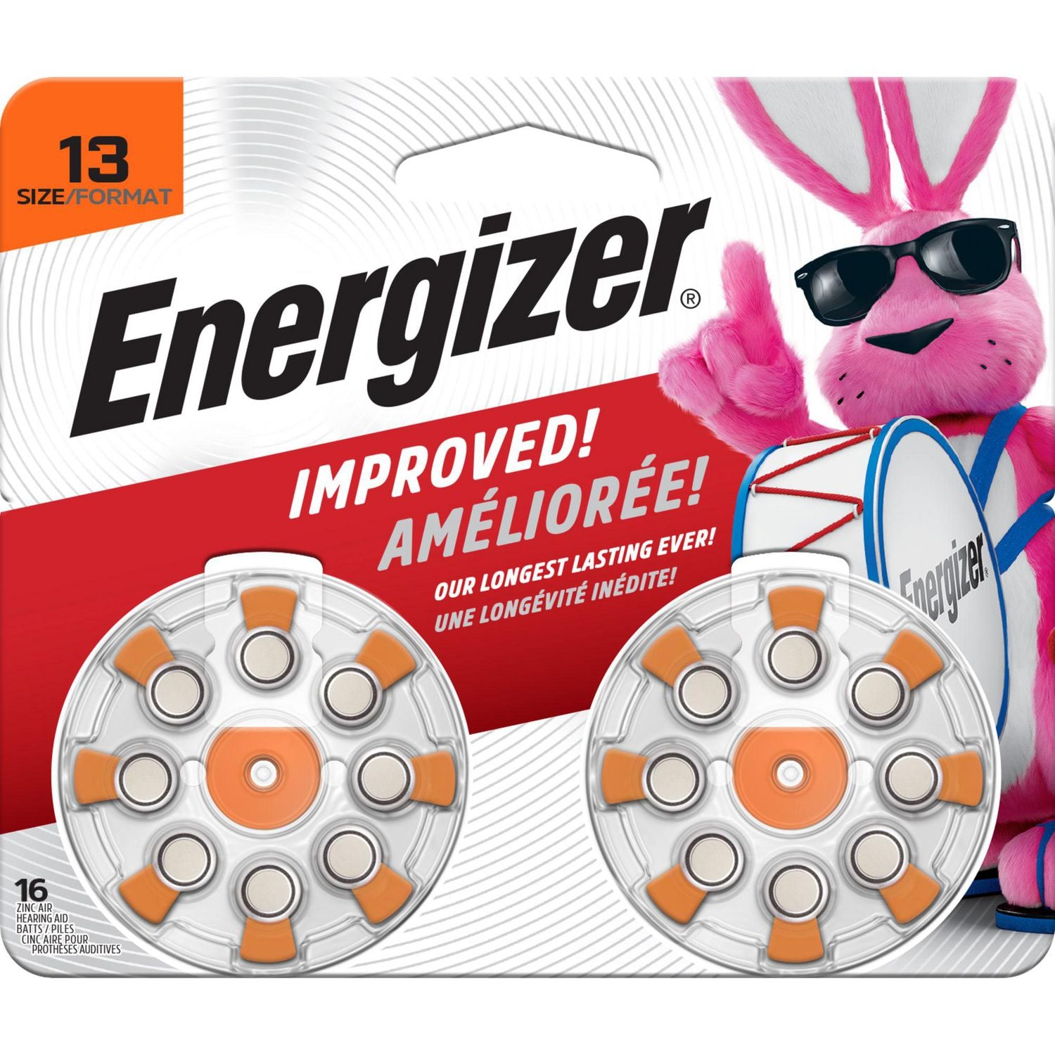 Energizer Hearing Aid Size 13 EZ Turn (16 Pack)