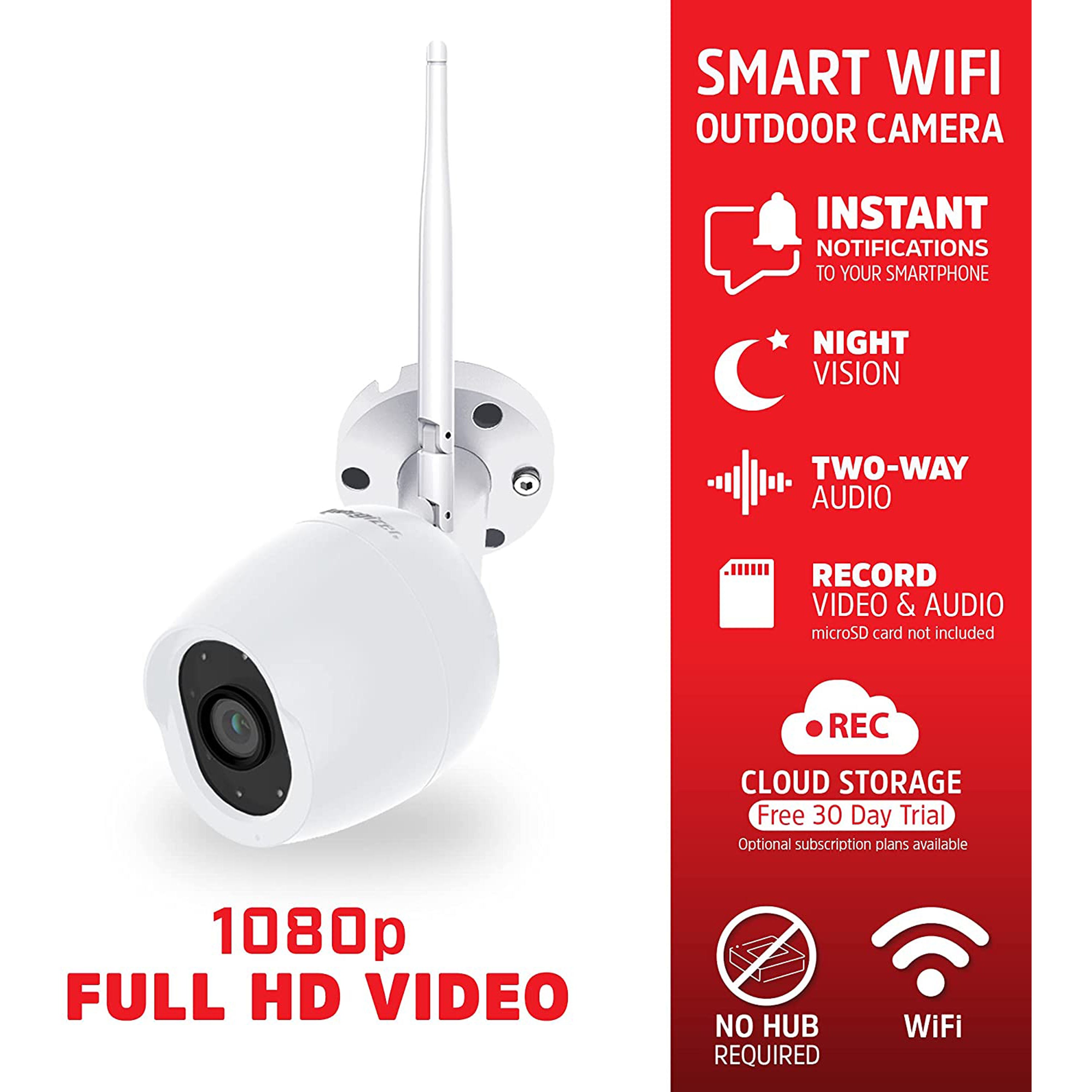 Energizer Smart Wi-Fi 1080P HD Outdoor Camera