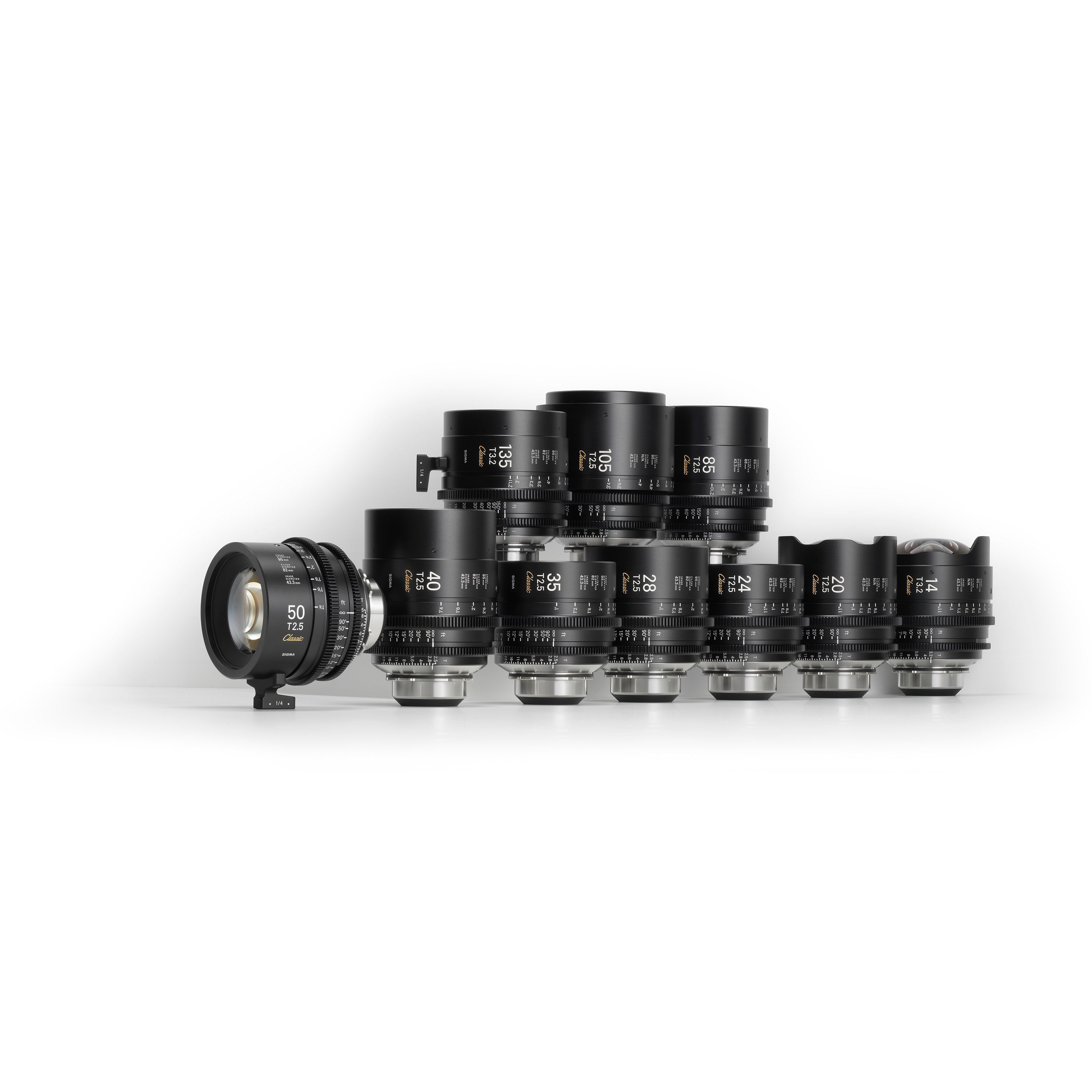 SIGMA FF Classic Prime Lens - Set of 10 (FT)