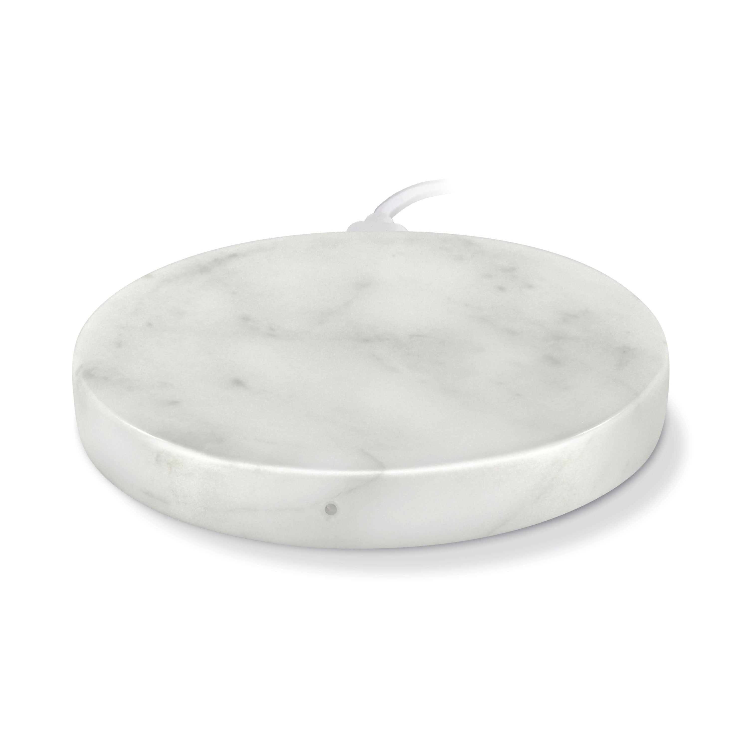 iQ Real Marble Wireless Charging Pad - White