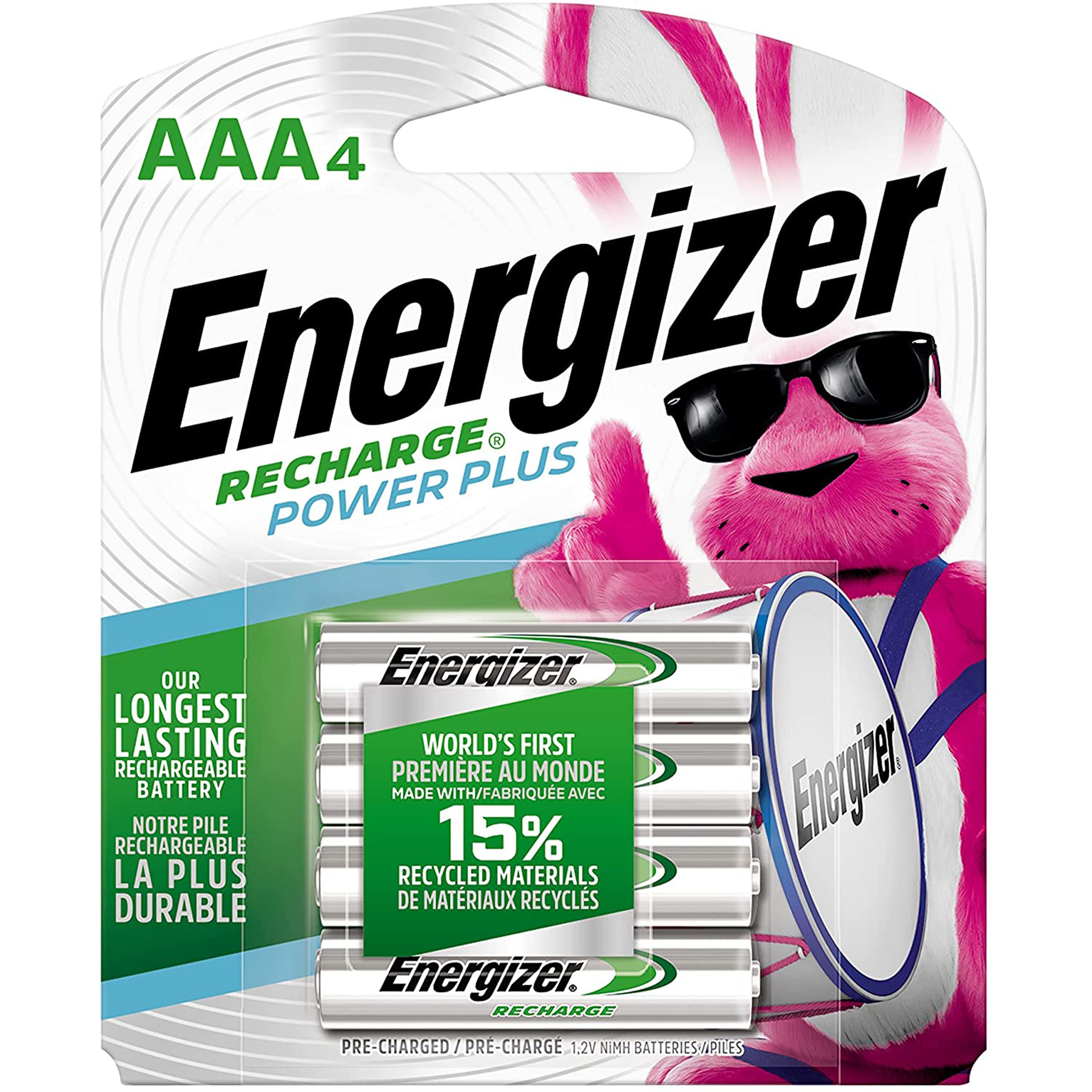 Energizer RECHARGE Batteries AAA (4 Pack)