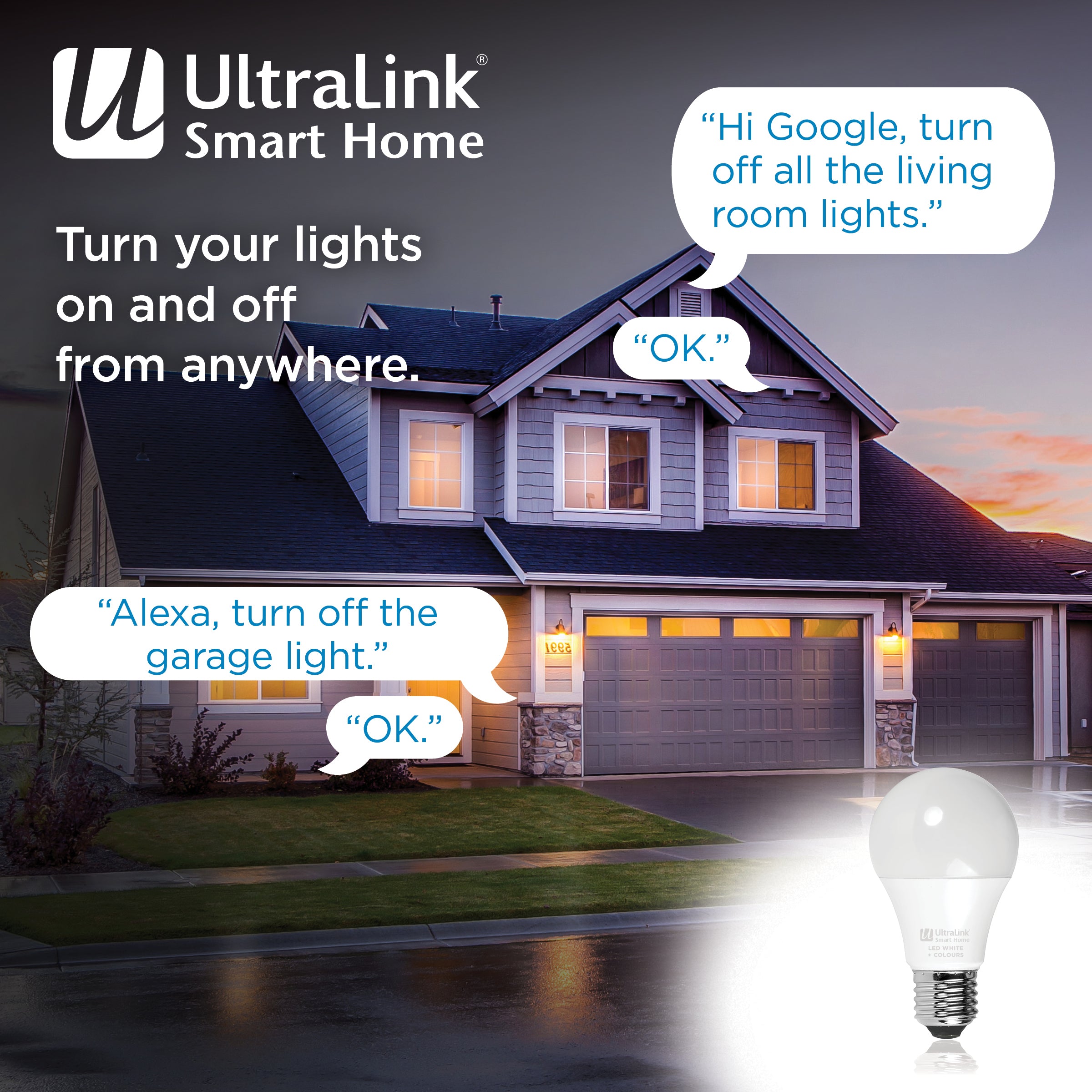 UltraLink Smart Home Wifi Bulb