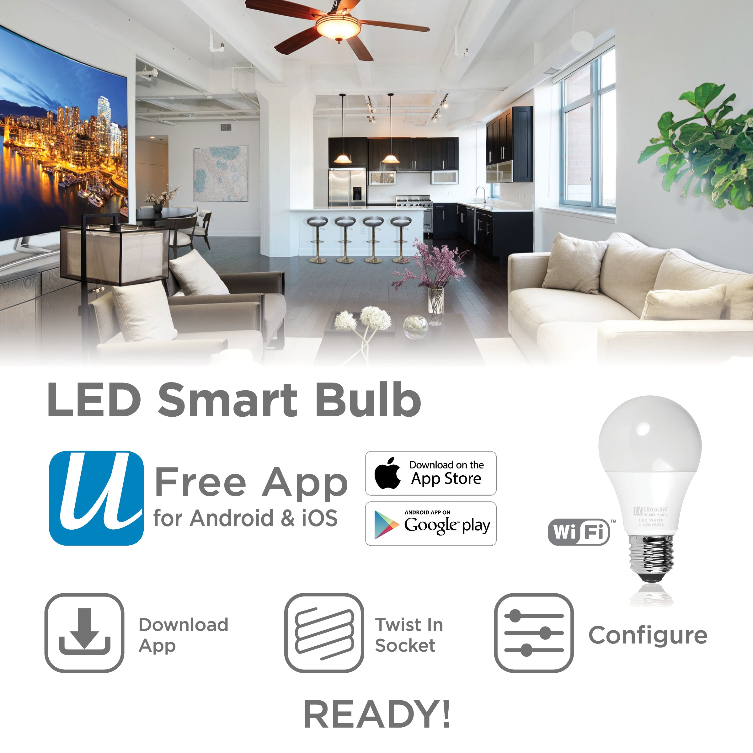 UltraLink Smart Home Wifi Bulb