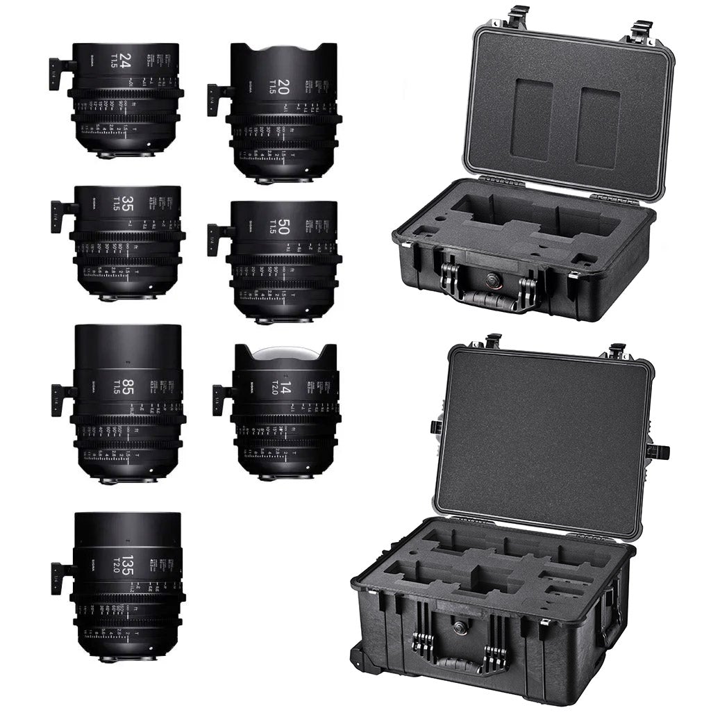 SIGMA FF High Speed Prime - 7 Lens Set with PMC-002/PMC-003 Cases