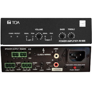 TOA Micro Class D Amplifier, 70V