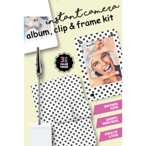 Digipower Instant Camera Album Clip Frame Kit Wht