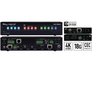 Key Digital 4 Inputs 4K/18G Pres. Switcher