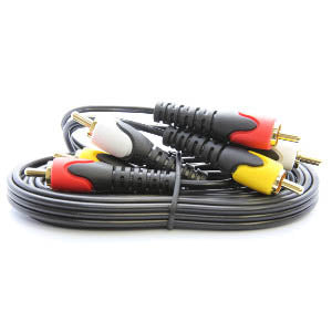 Ultralink Stereo Audio / Video Cable 3 RCA to 3 RCA - 2m/6ft