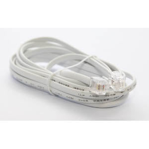 Ultralink Home Line Cord Mod Plugs - White - 2.1m/7ft